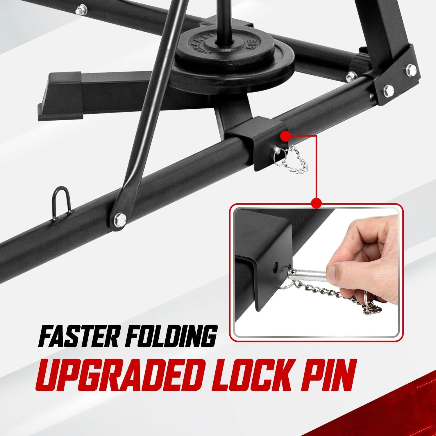 Soporte de Bolsa Pesada Plegable Yes4All 68 kg Ajustable