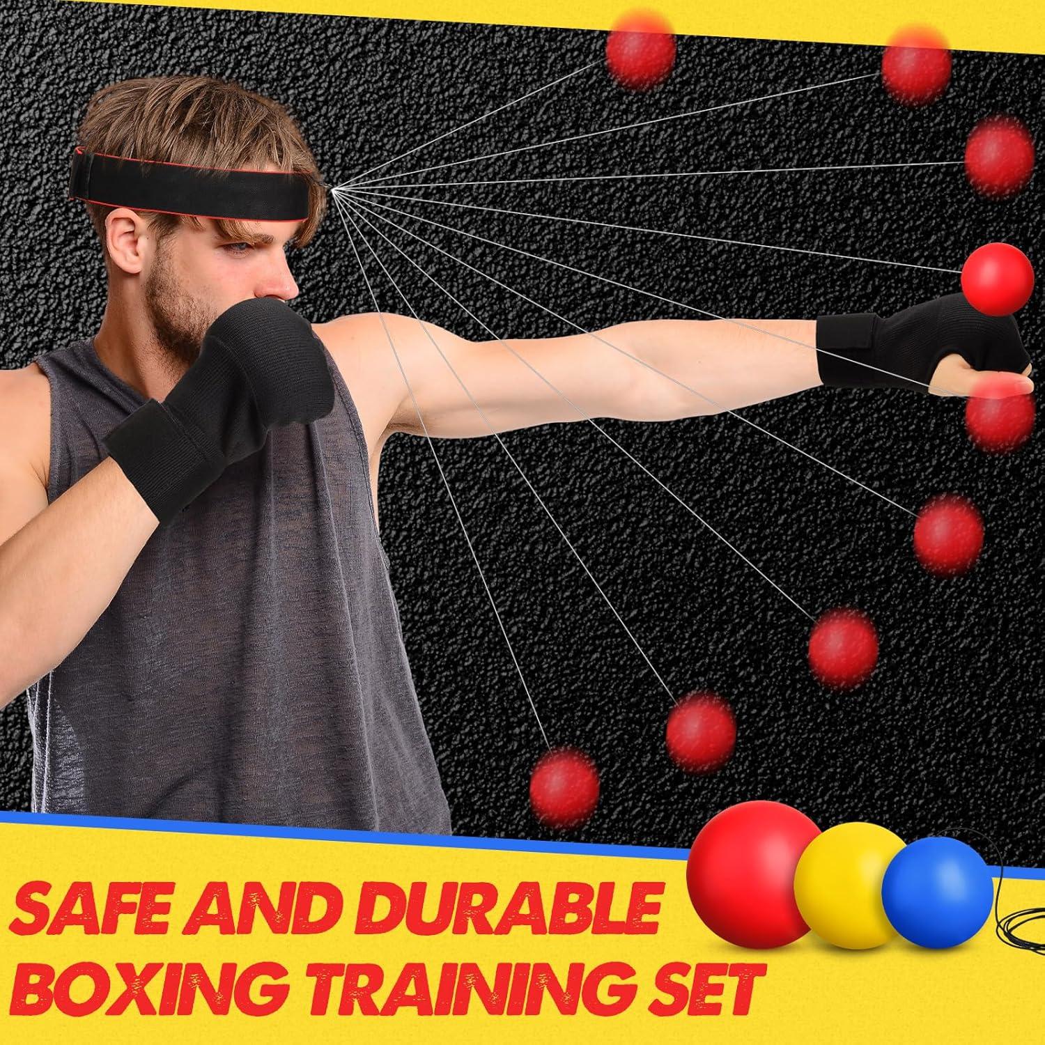 Juego de Boxeo WinnerWhy SHQ1785 con 3 Pelotas y Guantes