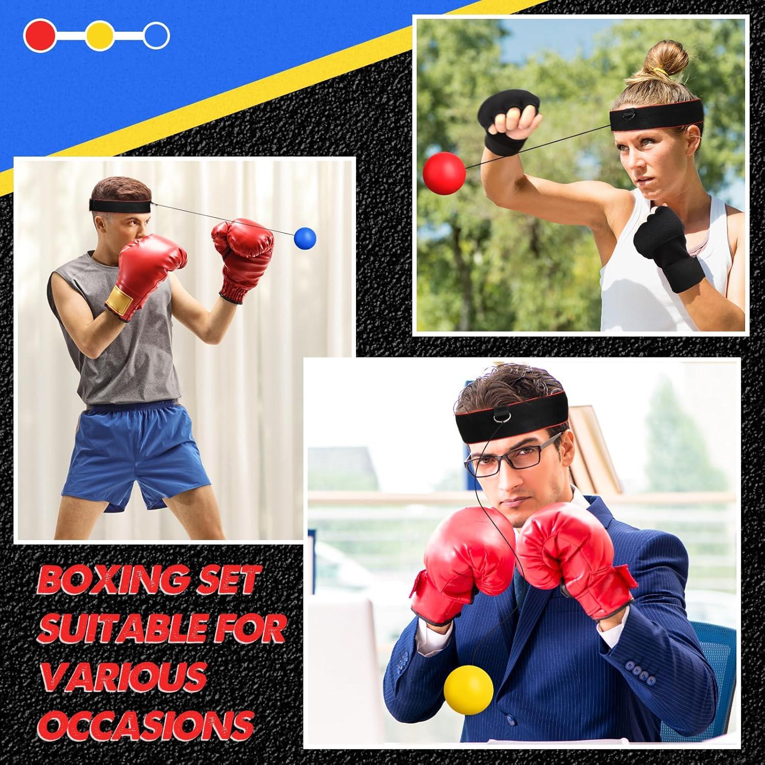 Juego de Boxeo WinnerWhy SHQ1785 con 3 Pelotas y Guantes