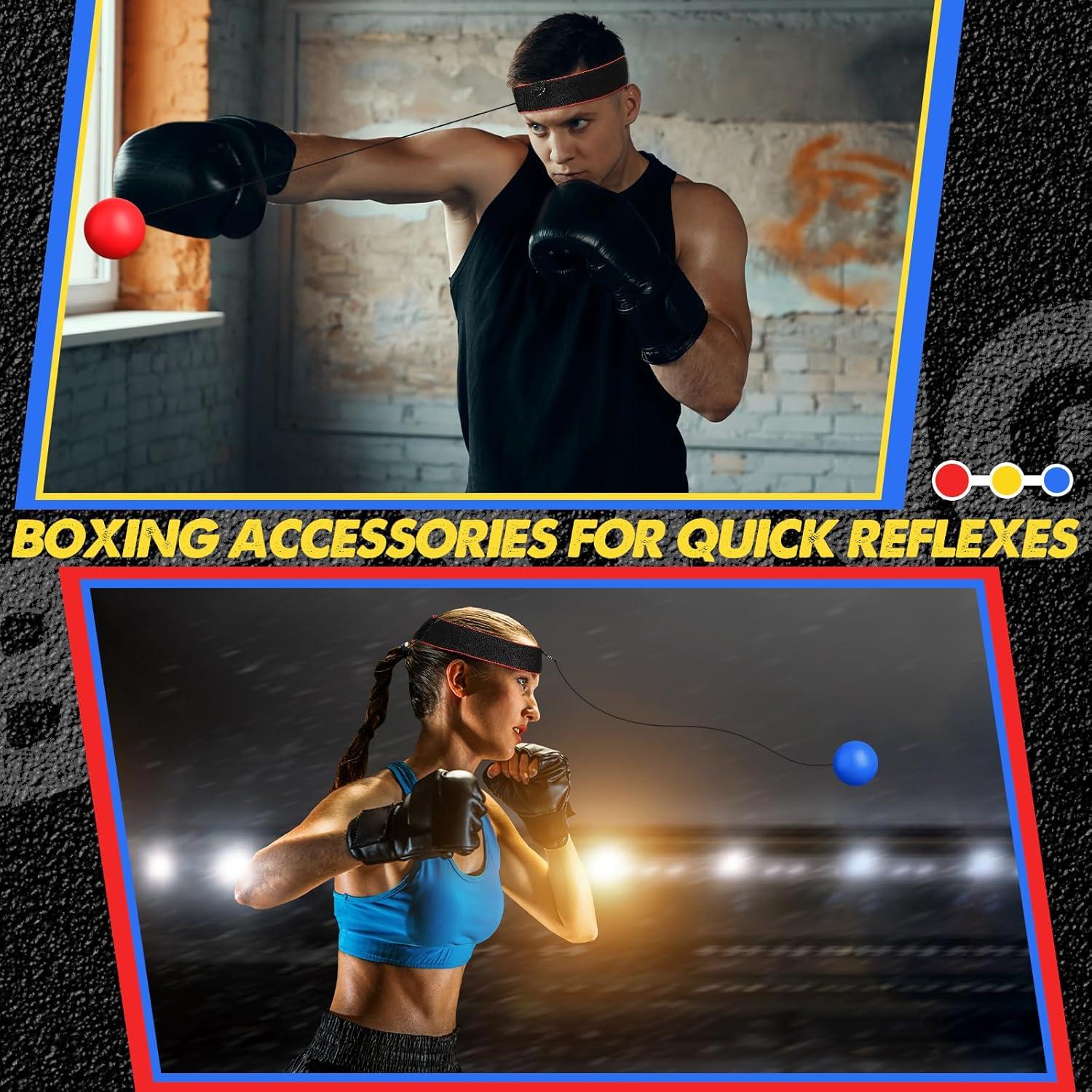 Juego de Boxeo WinnerWhy SHQ1785 con 3 Pelotas y Guantes