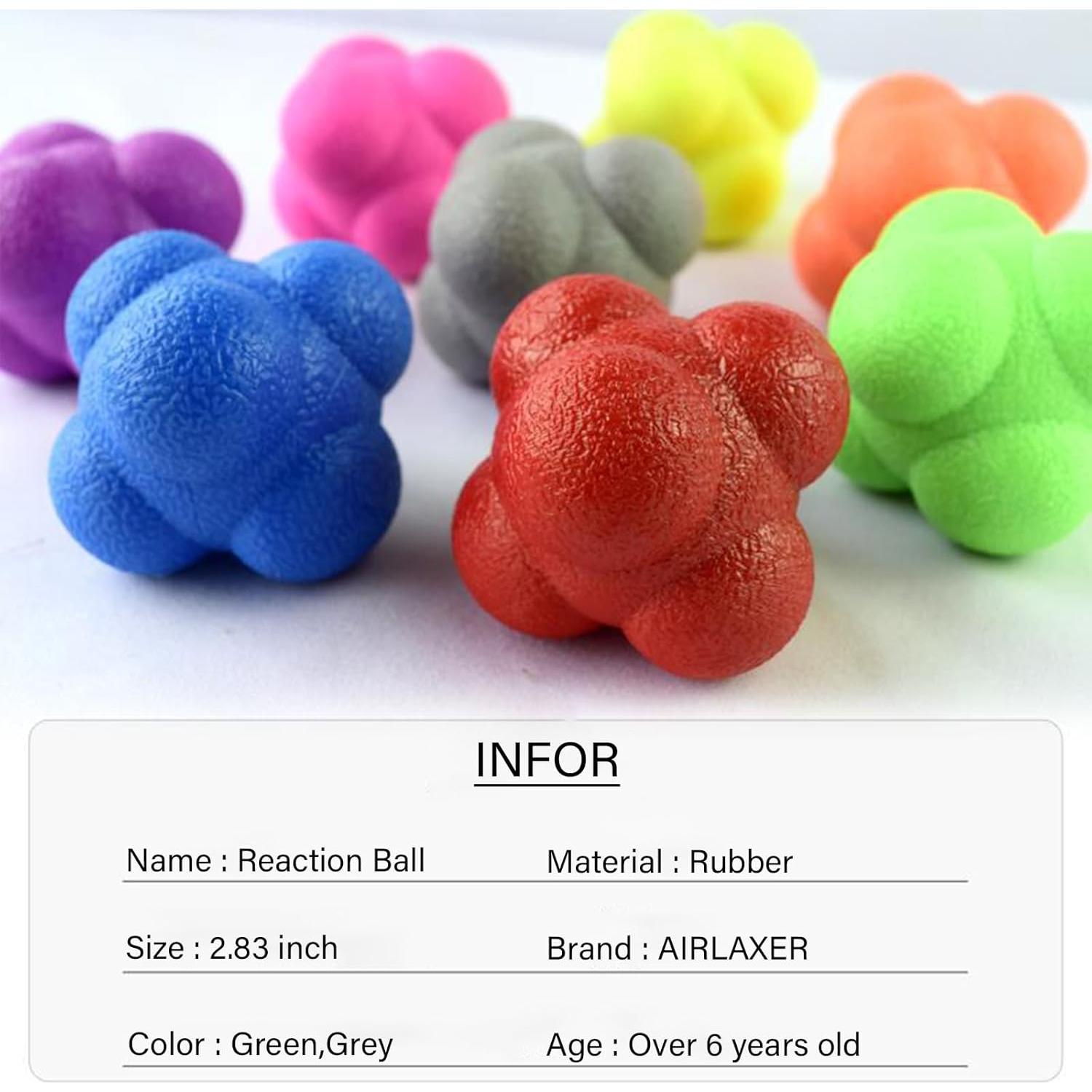 Bola de Reacción AIRLAXER para Entrenamiento Mano-Ojo 2 Unidades