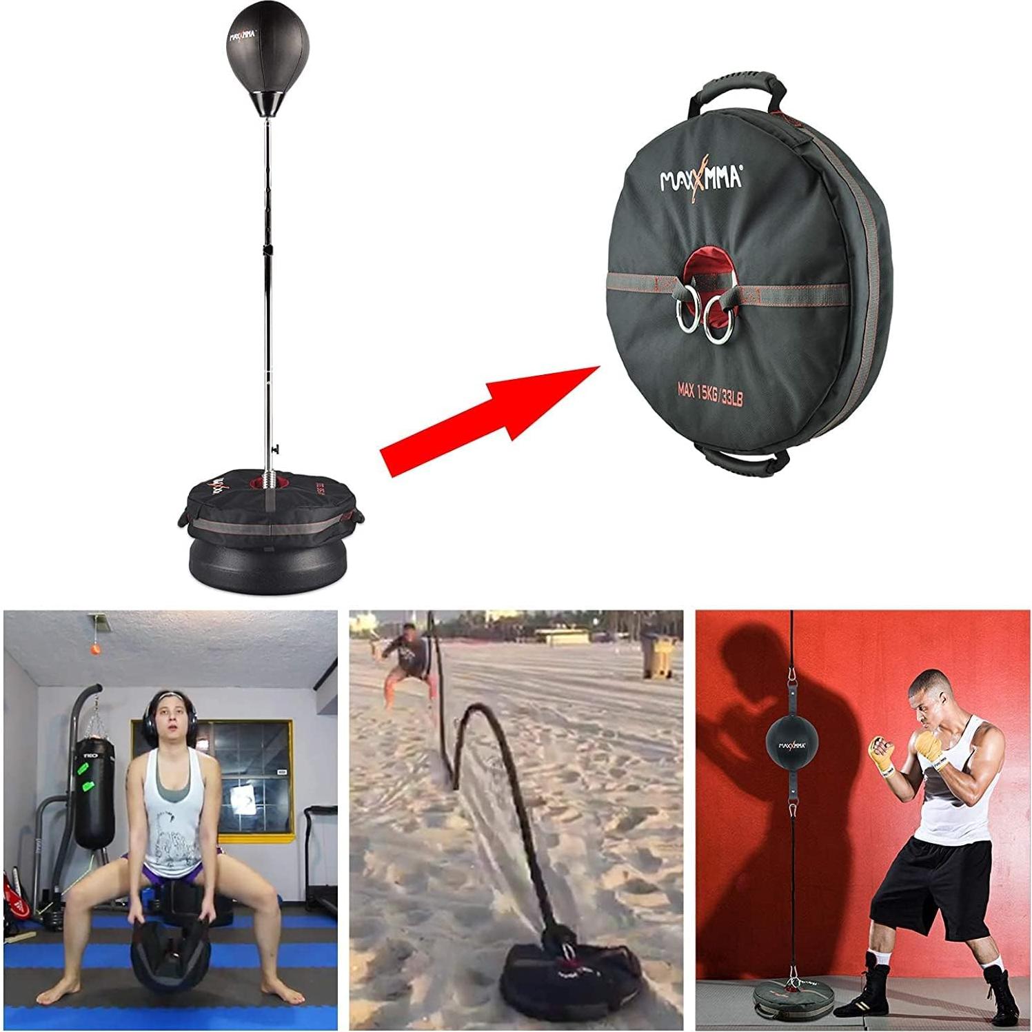 Bolsa de Reflexión Ajustable MaxxMMA + Bolsa de Peso 15kg