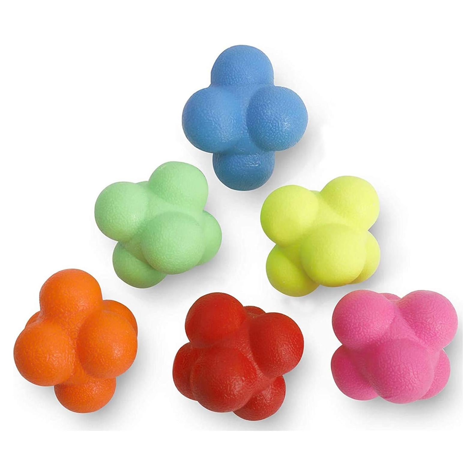 Pelotas de Reacción de Caucho Yaegoo 6 Pcs 7cm Entrenamiento