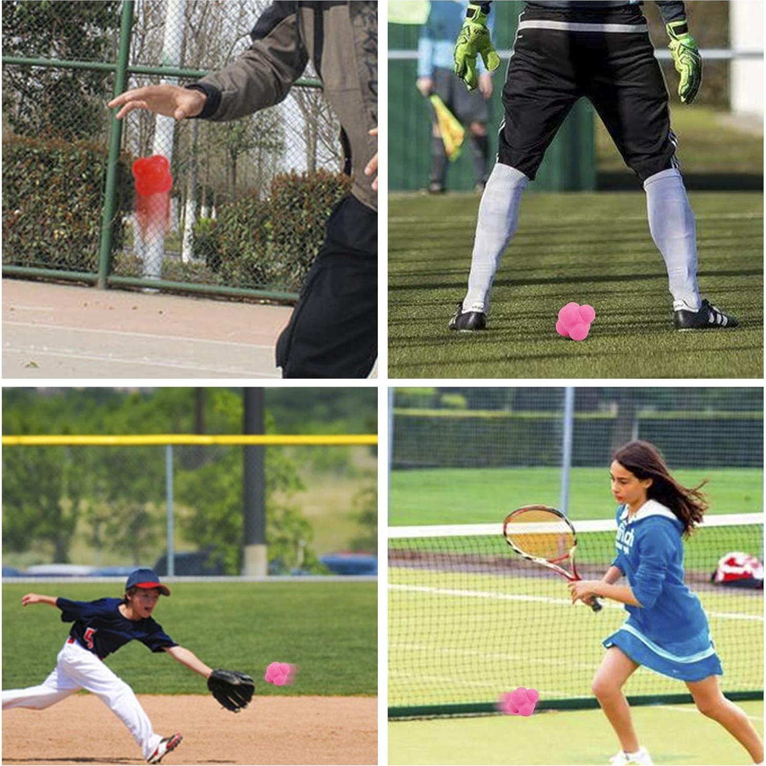Pelotas de Reacción de Caucho Yaegoo 6 Pcs 7cm Entrenamiento
