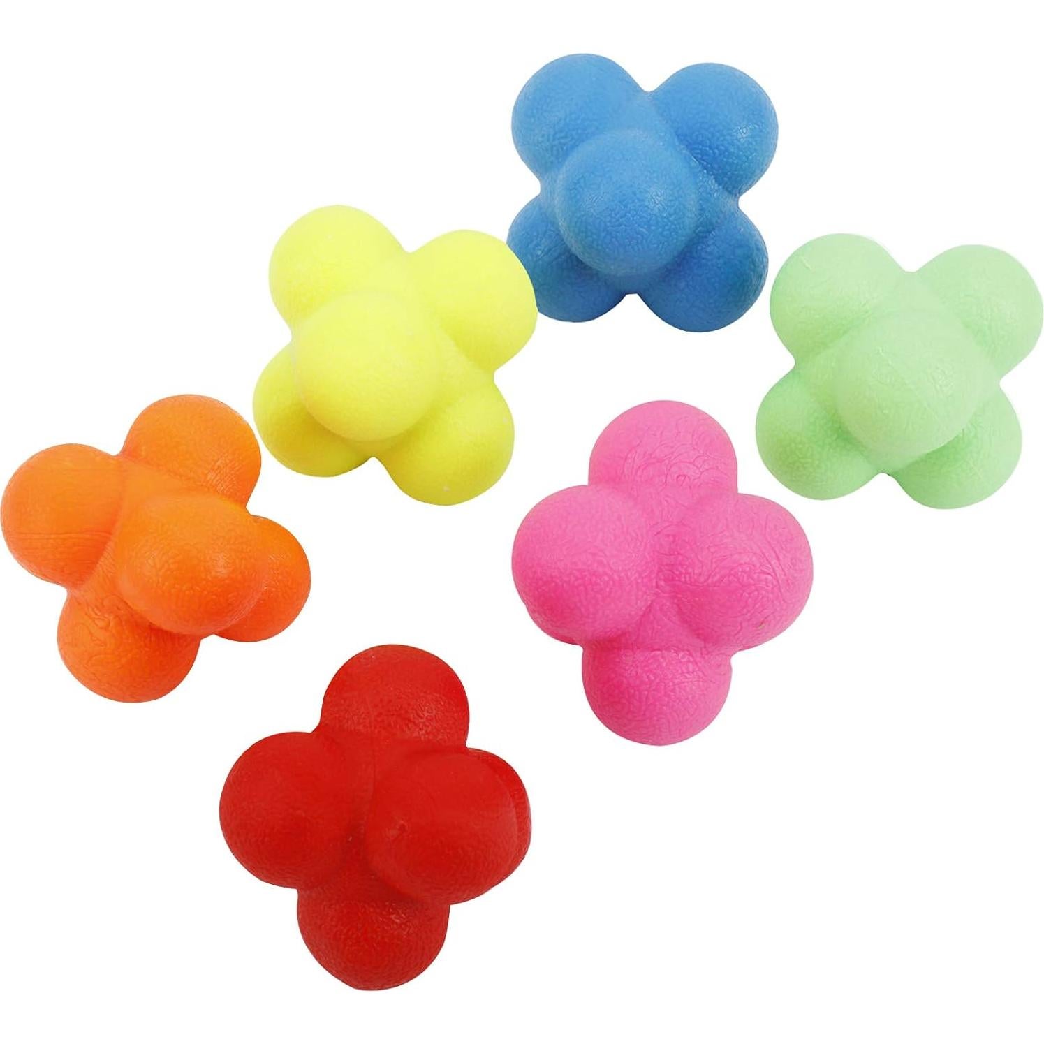 Pelotas de Reacción de Caucho Yaegoo 6 Pcs 7cm Entrenamiento