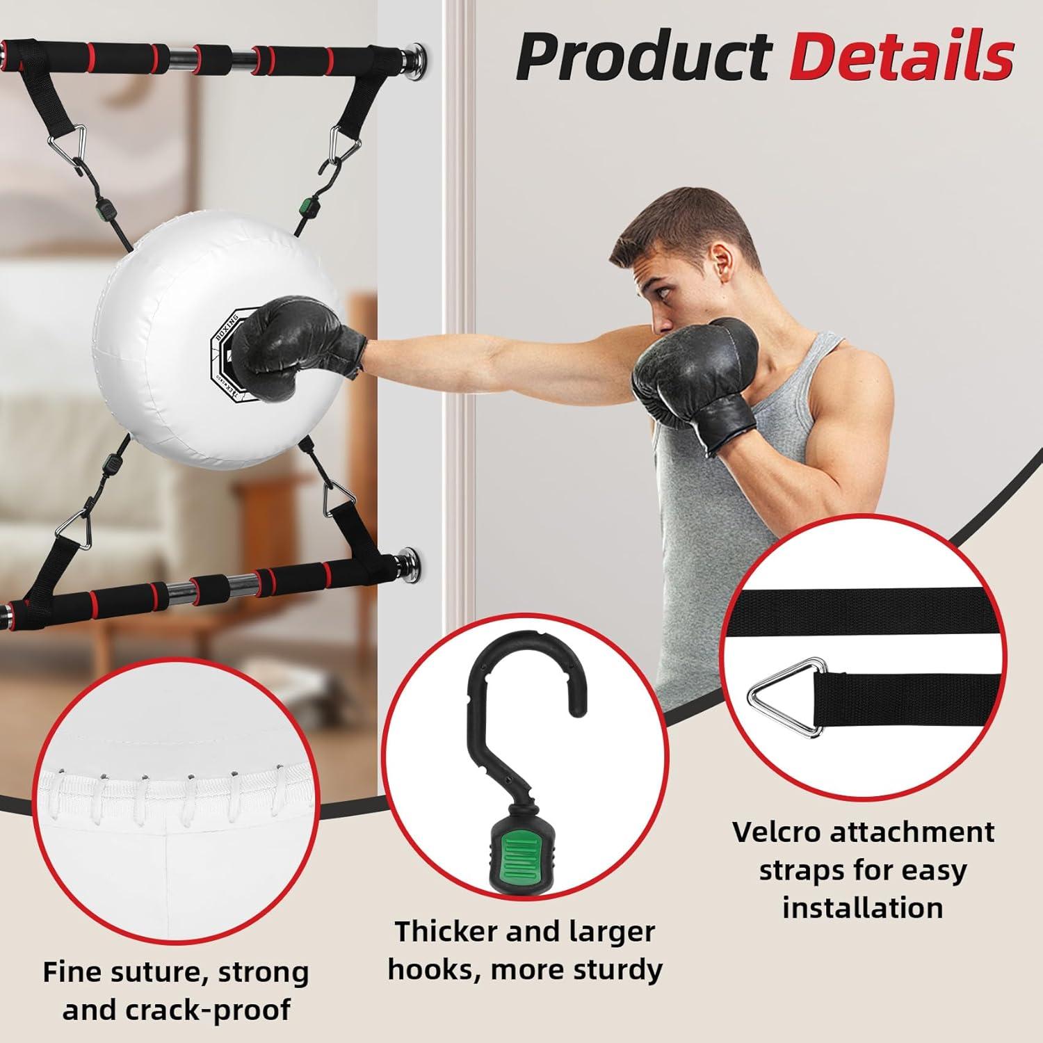 Saco de Boxeo de Puerta WOUDY Ajustable 33 cm para Fitness