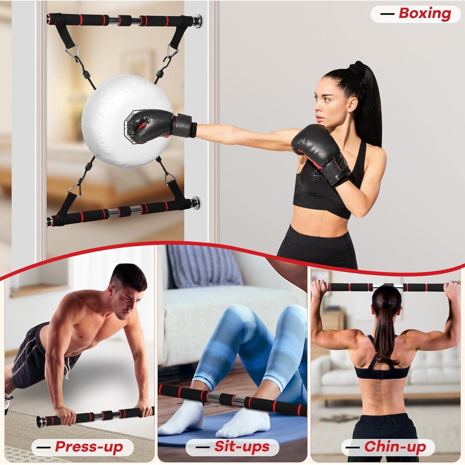 Saco de Boxeo de Puerta WOUDY Ajustable 33 cm para Fitness