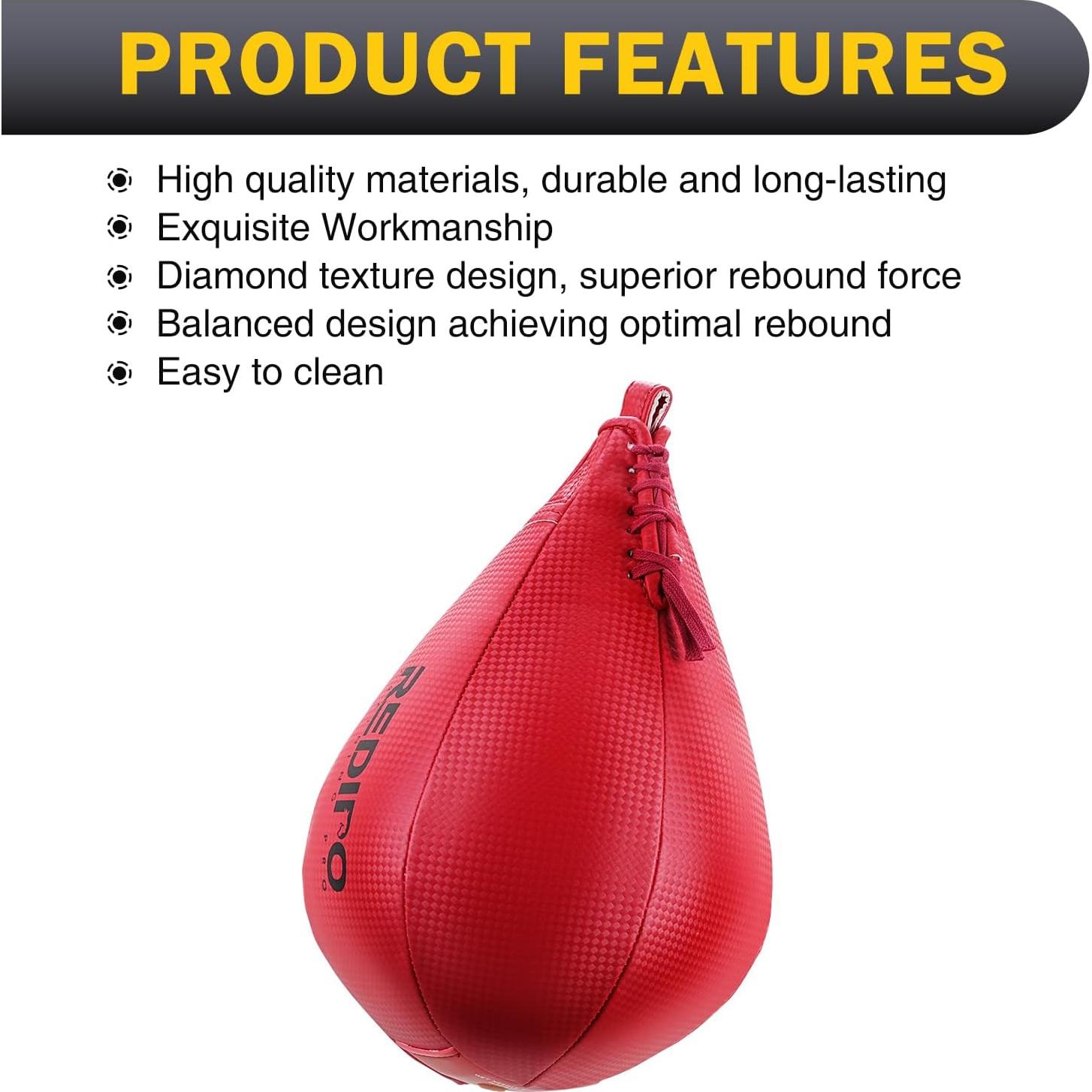 Bolsa de Velocidad Redipo - Boxeo y MMA - Cuero PU 25.4x17.8cm