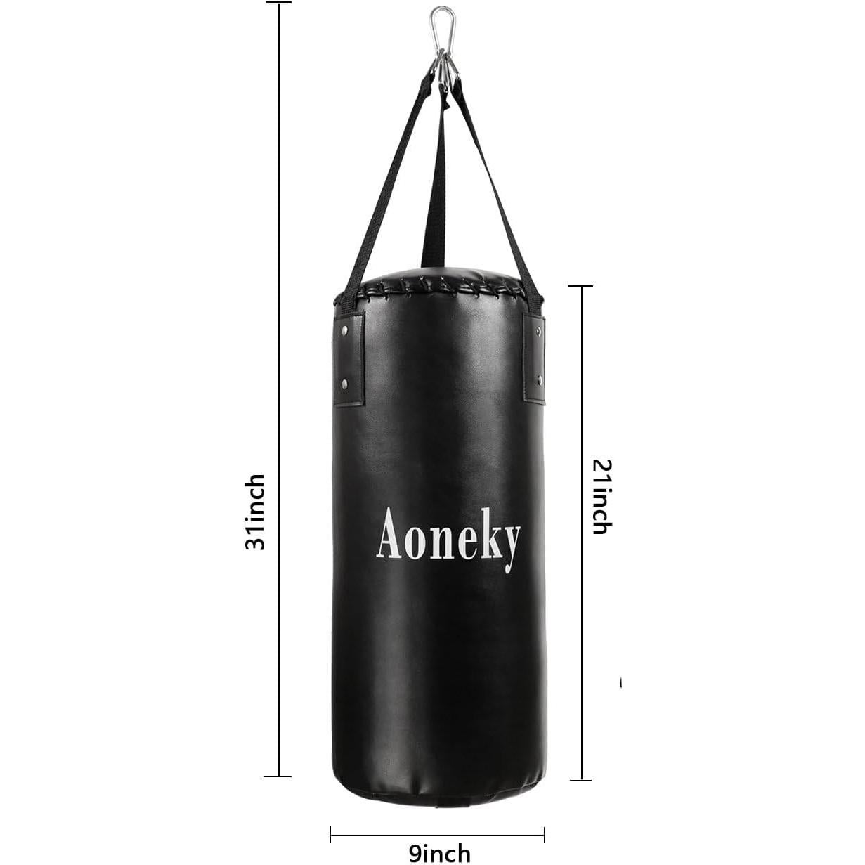 Saco de Boxeo Aoneky de Cuero 53 cm para Principiantes