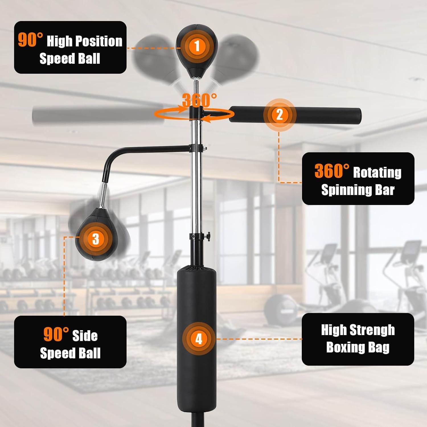 Bolsa de Boxeo Independiente GarveeLife con Pelotas y Guantes