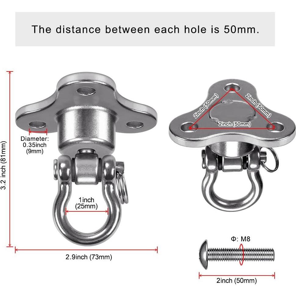 Soporte Giratorio Speed Bag BeneLabel Acero Inoxidable 360°