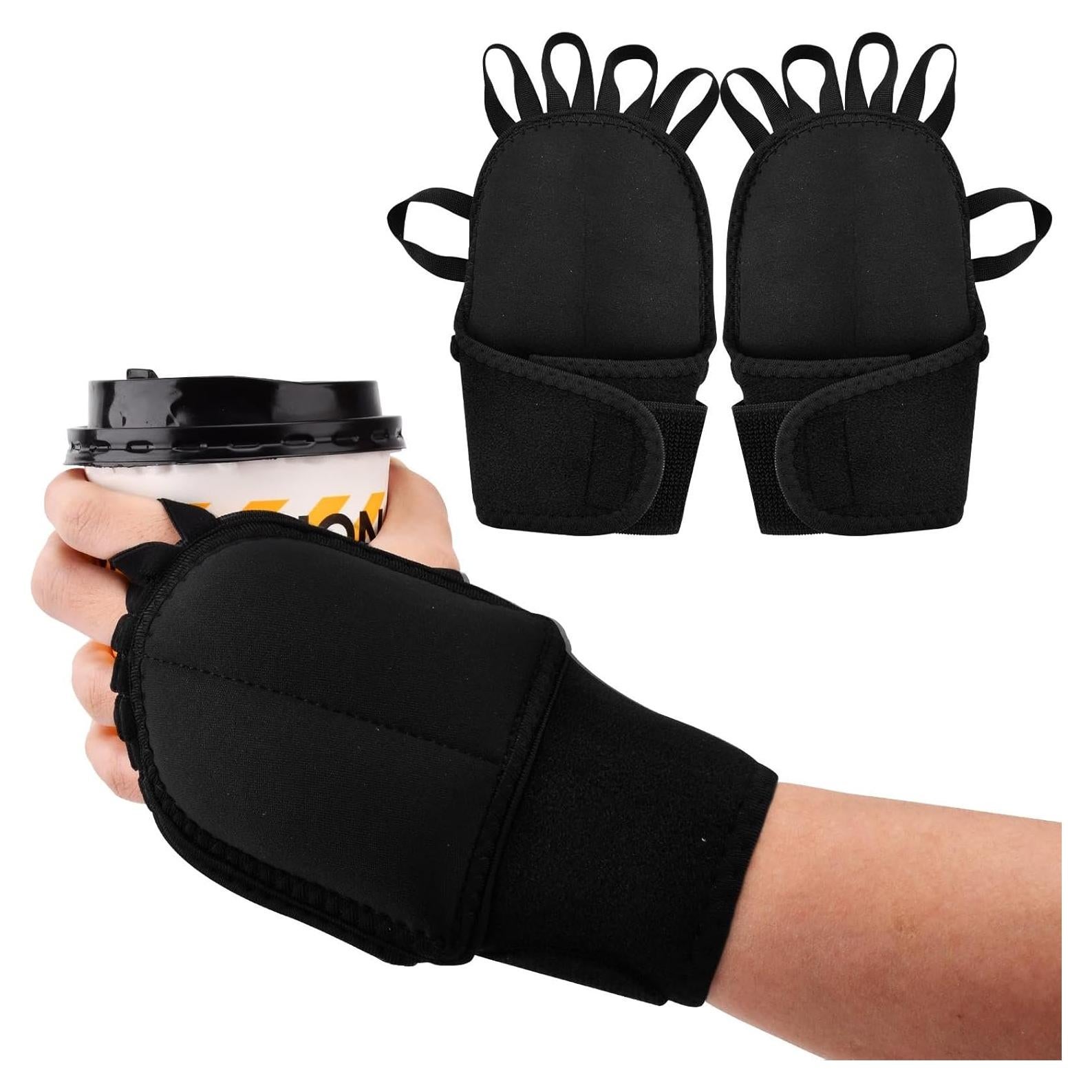 Guantes con Peso QWLWBU para Entrenamiento de Mano - Negro