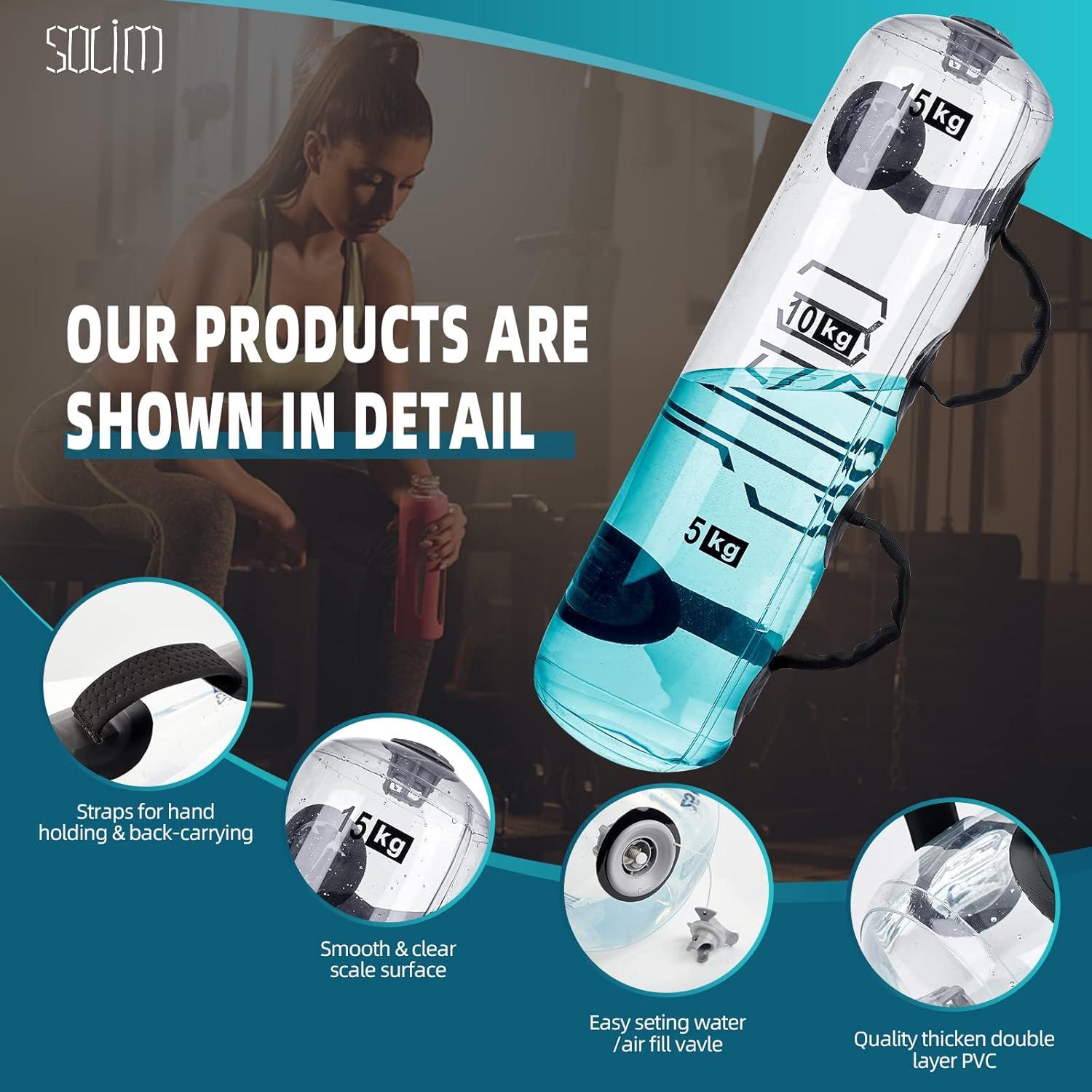 Bolsa de Agua con Pesas Solim 15 KG para Entrenamiento de Fuerza