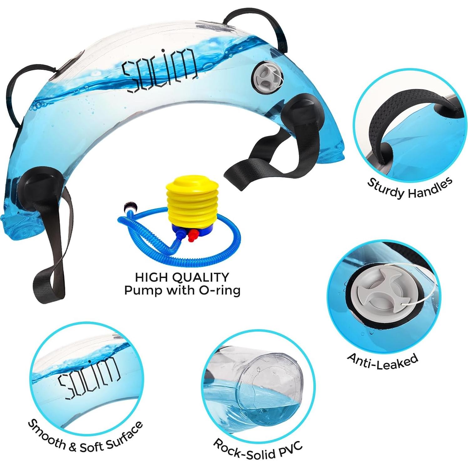 Bolsa de Agua con Pesas Solim 1.1kg para Entrenamiento en Casa