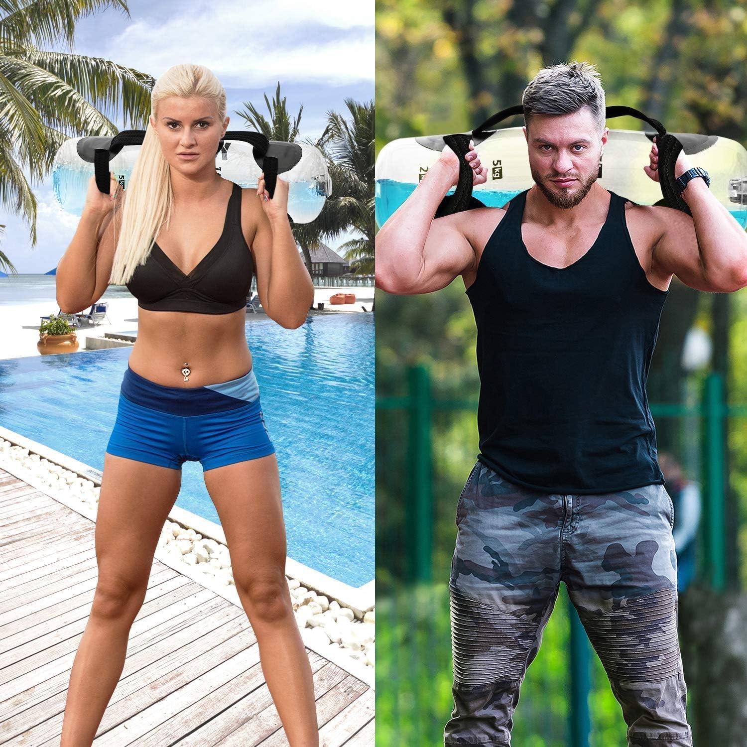 Yes4All Bolsa de Agua Ajustable 20kg para Entrenamiento Fitness