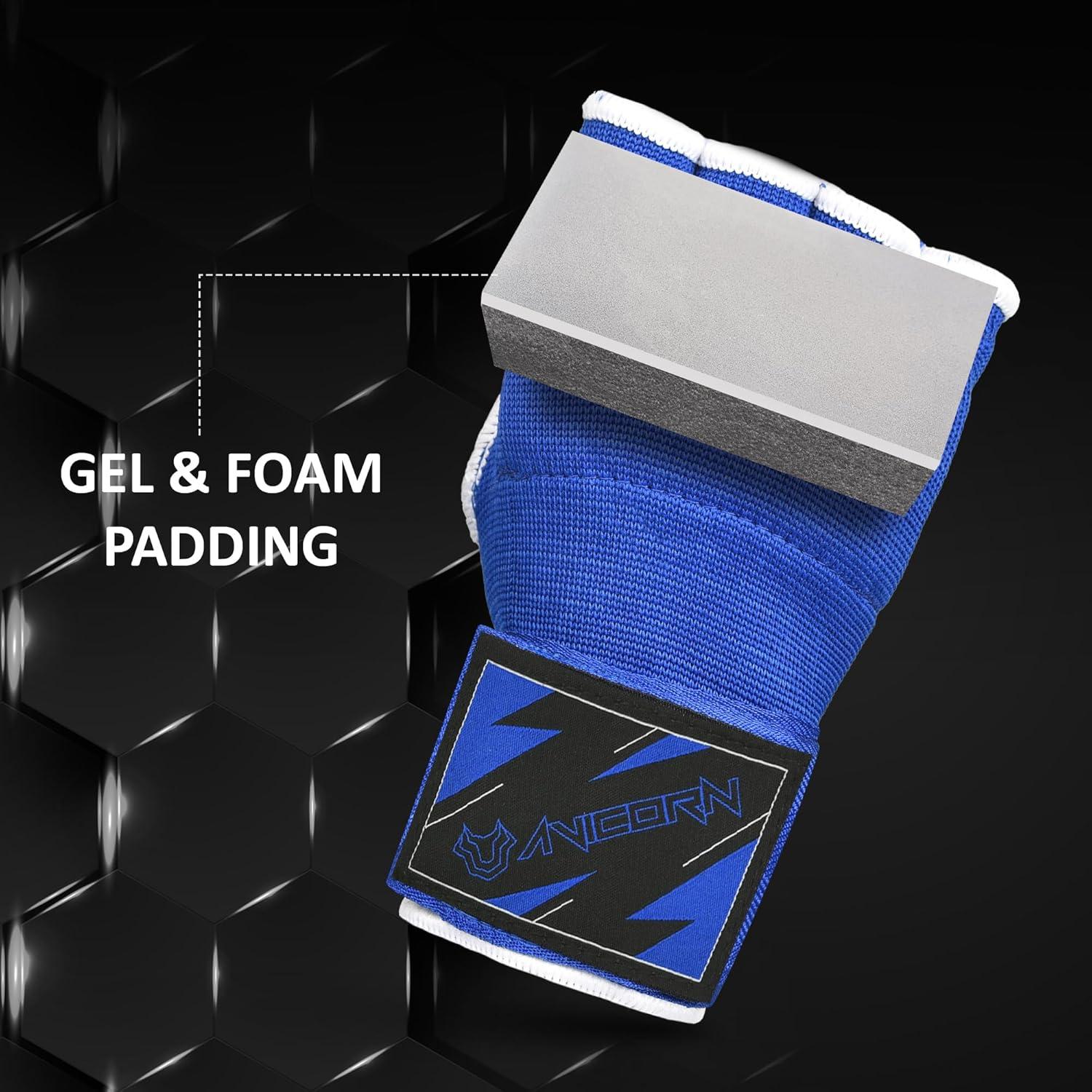 Guantes de Gel AVICORN QuickWraps Niños X-Pequeño Azul/Blanco