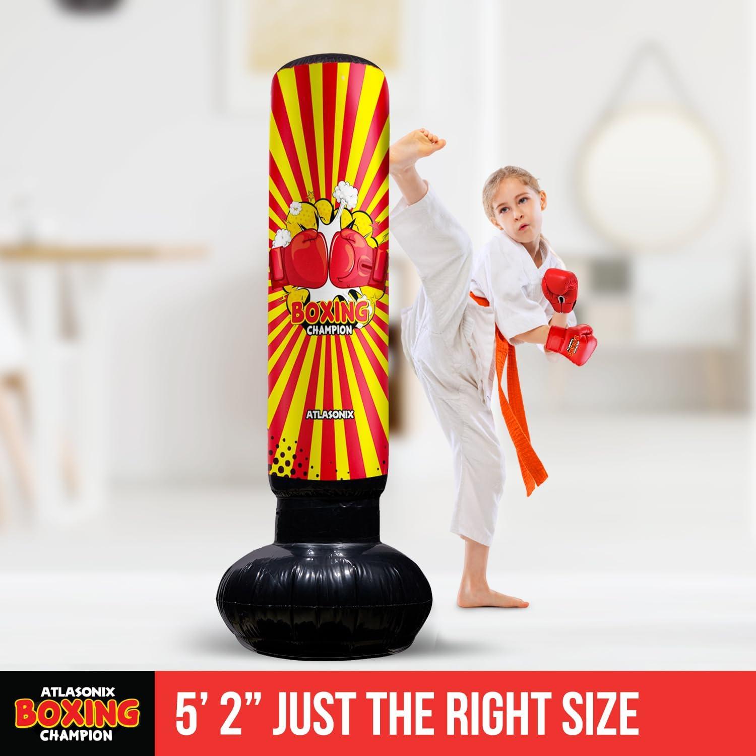 Juguete Inflable de Boxeo Atlasonix 122 cm para Niños