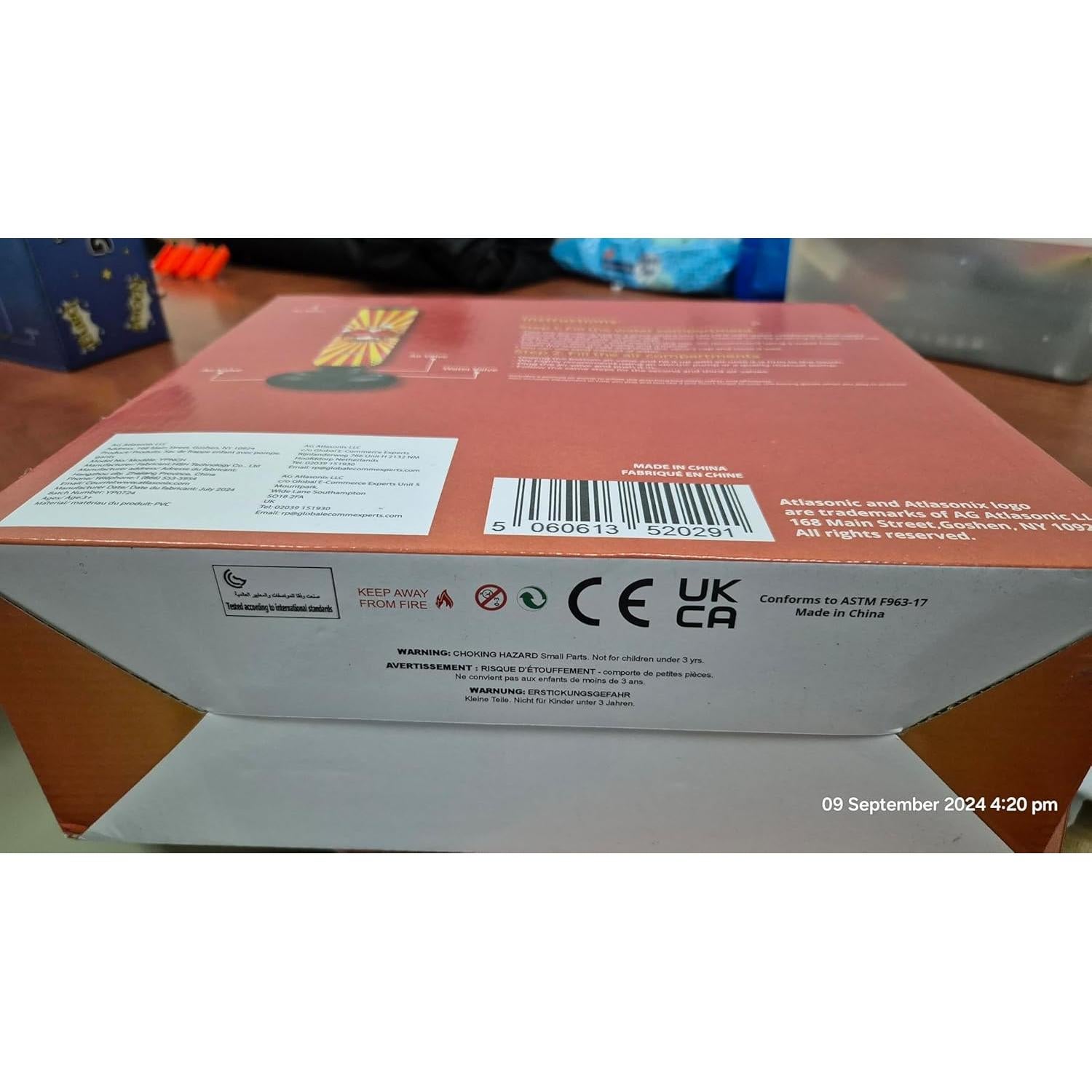 Juguete Inflable de Boxeo Atlasonix 122 cm para Niños