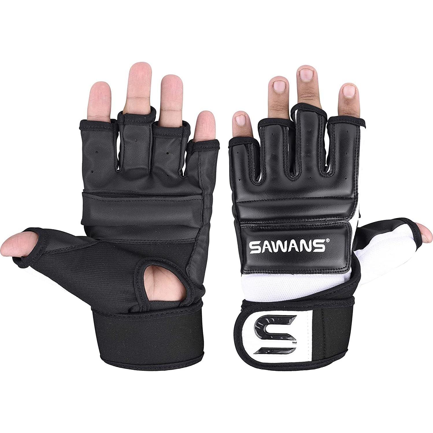 Guantes de Boxeo SAWANS para MMA y Artes Marciales - Negro