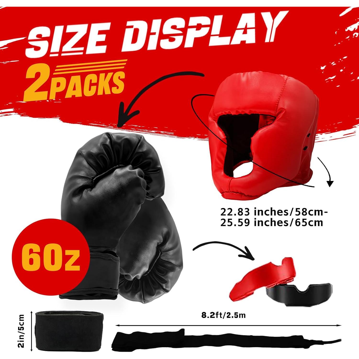 Set de Boxeo JLXMAXLJ para Niños - 14 Piezas, Guantes 170g