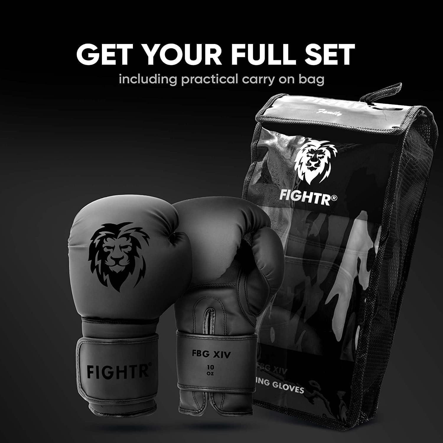 Guantes de Boxeo FIGHTR® 10 oz - Protección y Estabilidad