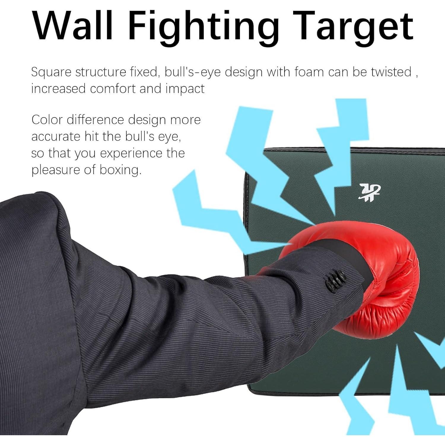 Saco de Boxeo de Pared VBESTLIFE 26x26 cm PU para Taekwondo