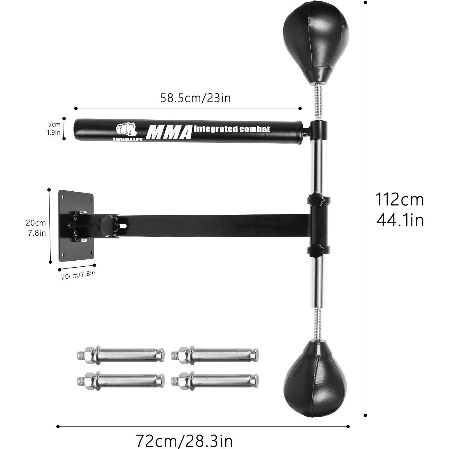 Barra de Boxeo Montada en Pared INNOLIFE 71.9x112cm 7kg