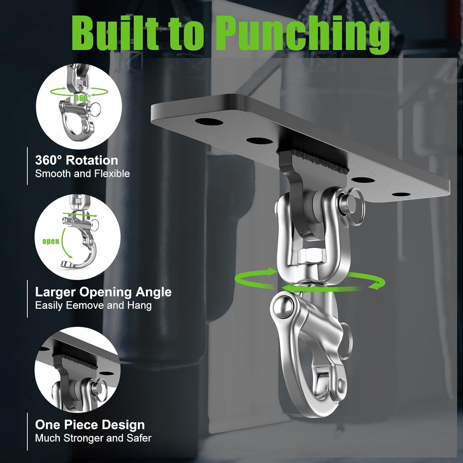Soporte para Saco de Boxeo Eapele, Resistente hasta 272 kg