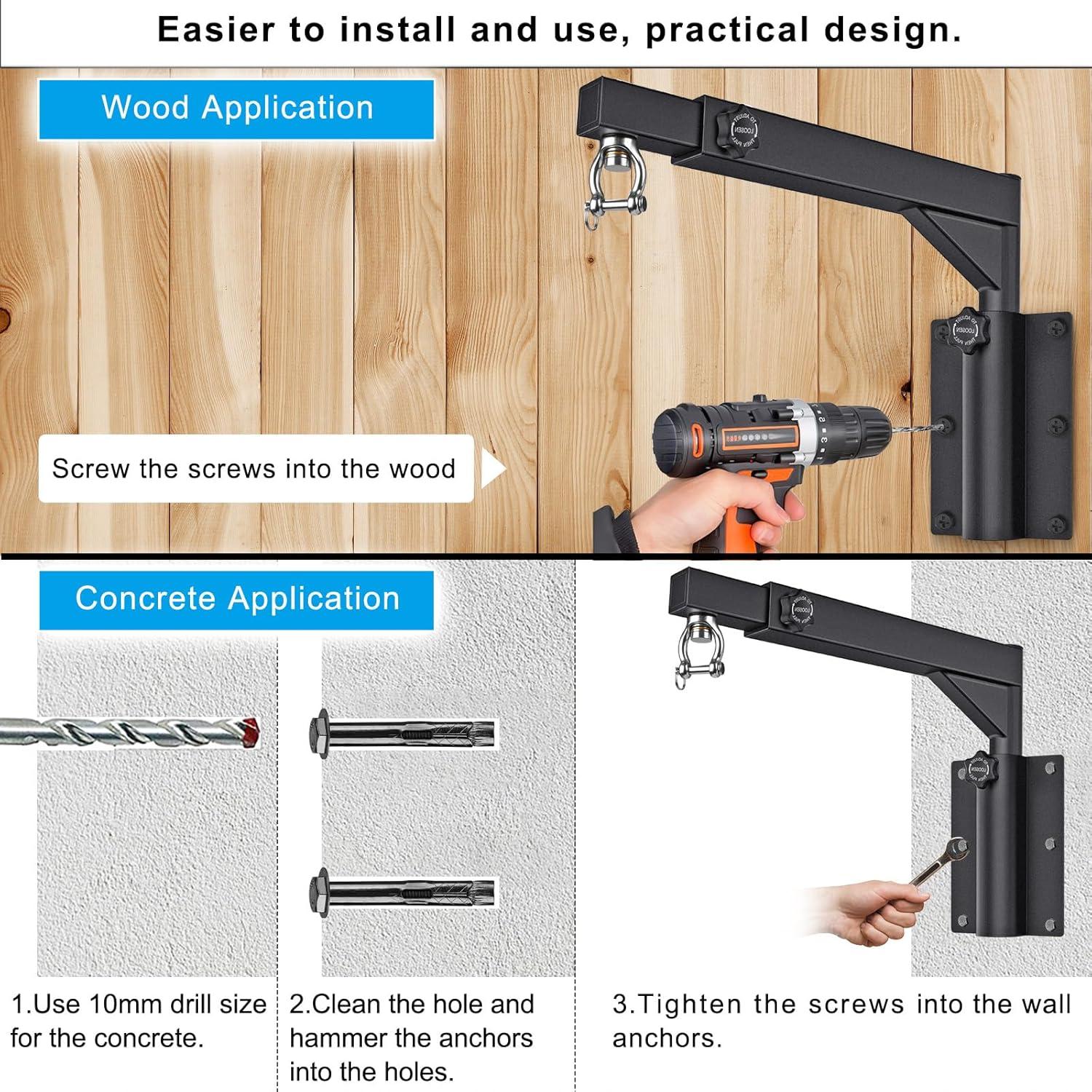 Soporte de Bolsa de Boxeo Ajustable Dolibest DBPHB-01 362 kg