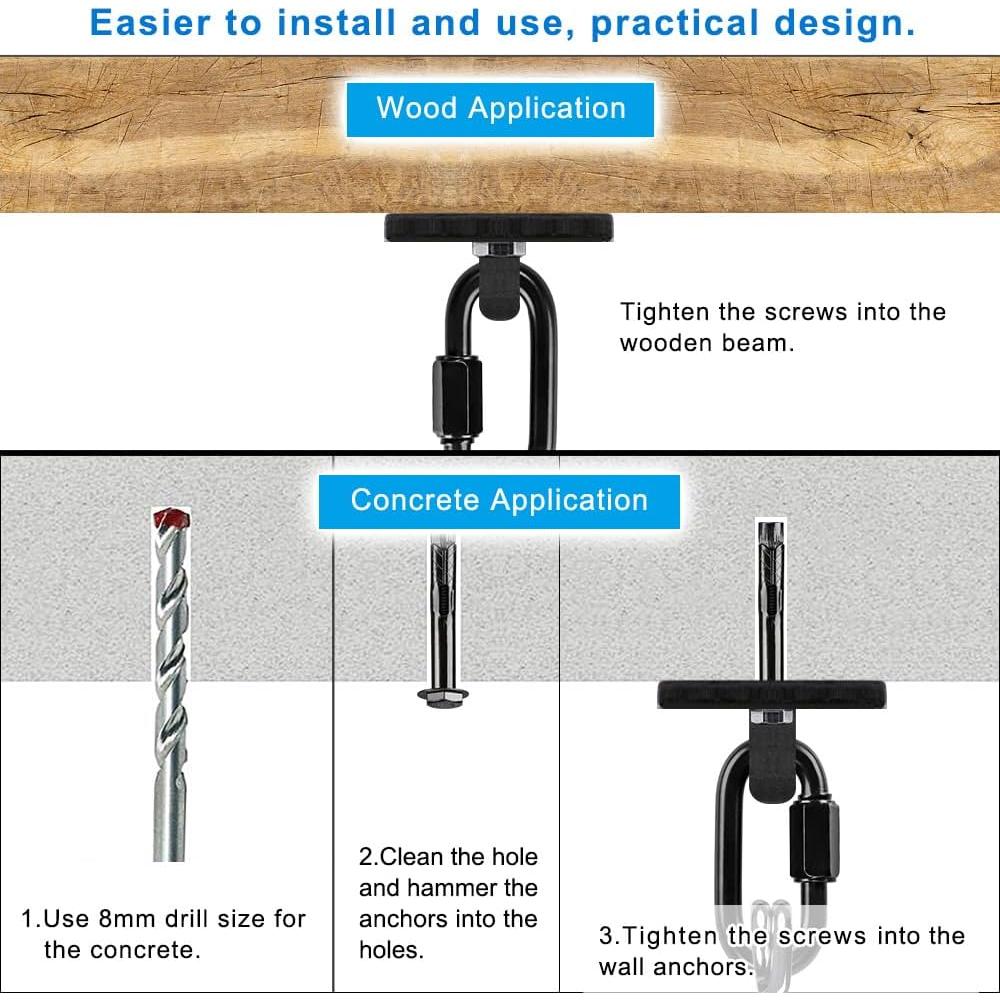 Soporte para Bolsa Pesada Dolibest con Resorte y Mosquetones