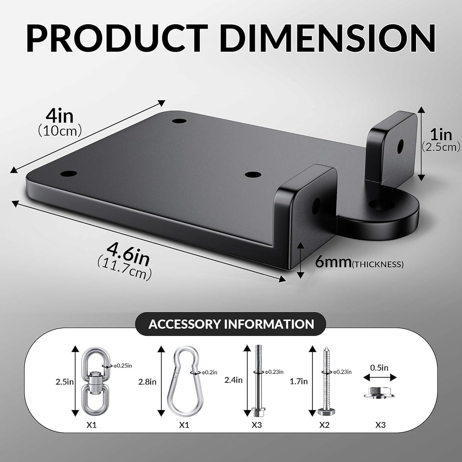 Soporte para Bolsa de Boxeo Pesado AIYOTAR 544kg 360° Montaje