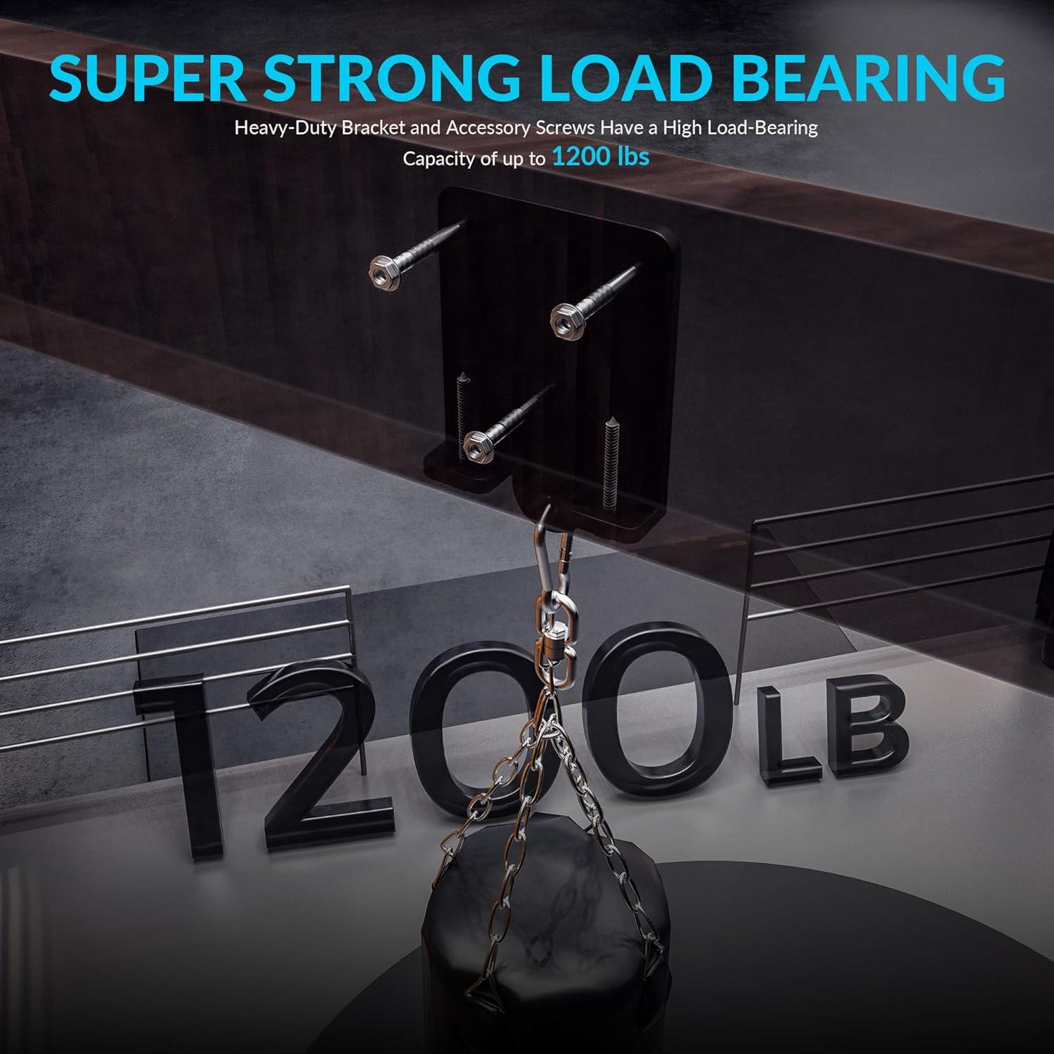 Soporte para Bolsa de Boxeo Pesado AIYOTAR 544kg 360° Montaje