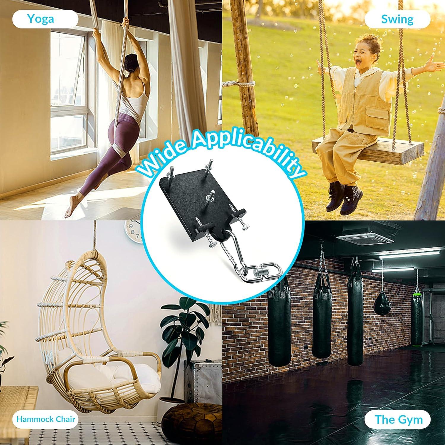 Soporte para Bolsa de Boxeo Pesado AIYOTAR 544kg 360° Montaje