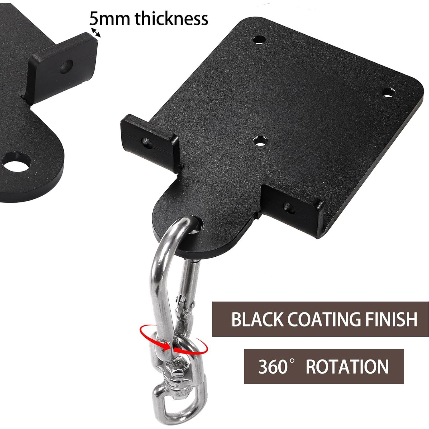 Soporte para Bolsa Pesada WUWEOT con Rotación 360° - Acero Negro