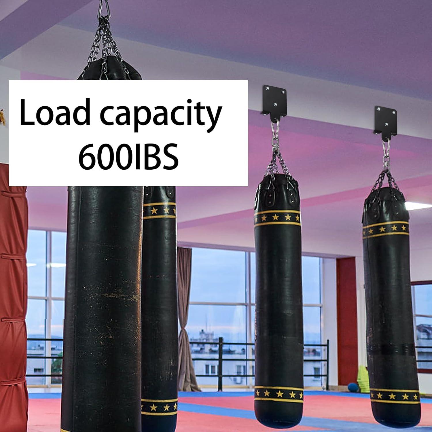 Soporte para Bolsa Pesada WUWEOT con Rotación 360° - Acero Negro