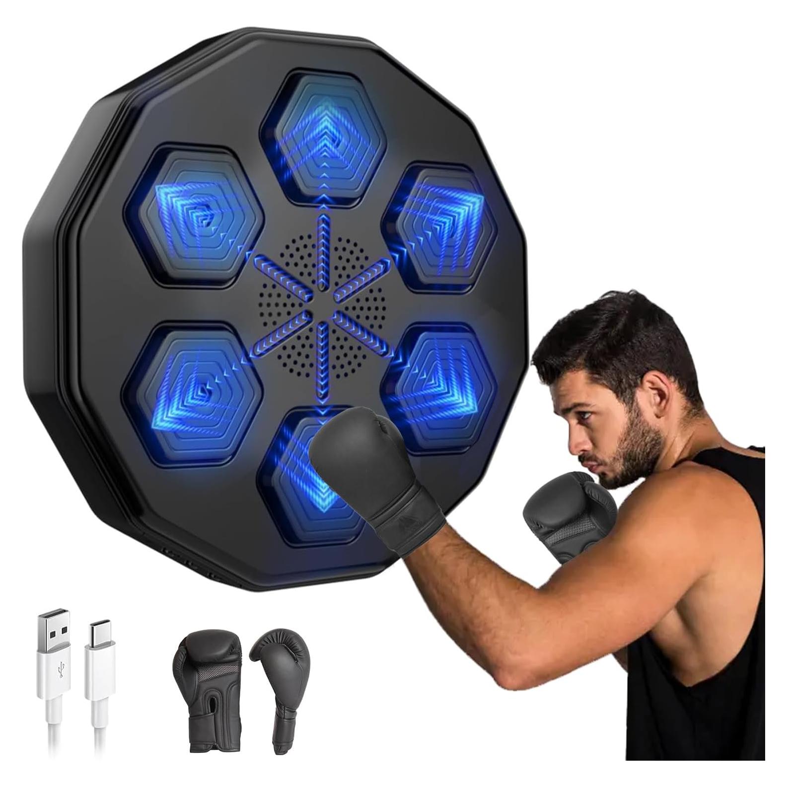 Máquina de Boxeo Musical EAZY WAYZ EW-01 con Bluetooth y LED