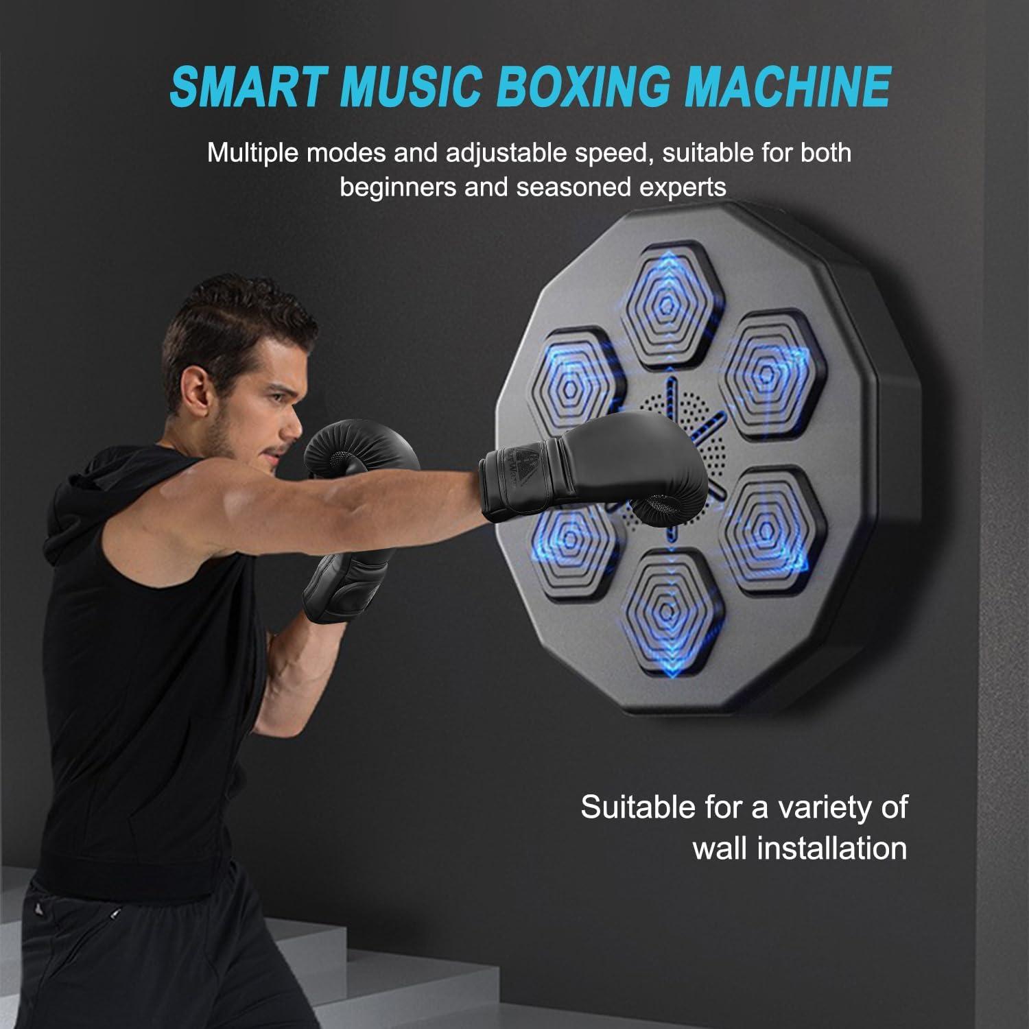 Máquina de Boxeo Musical EAZY WAYZ EW-01 con Bluetooth y LED