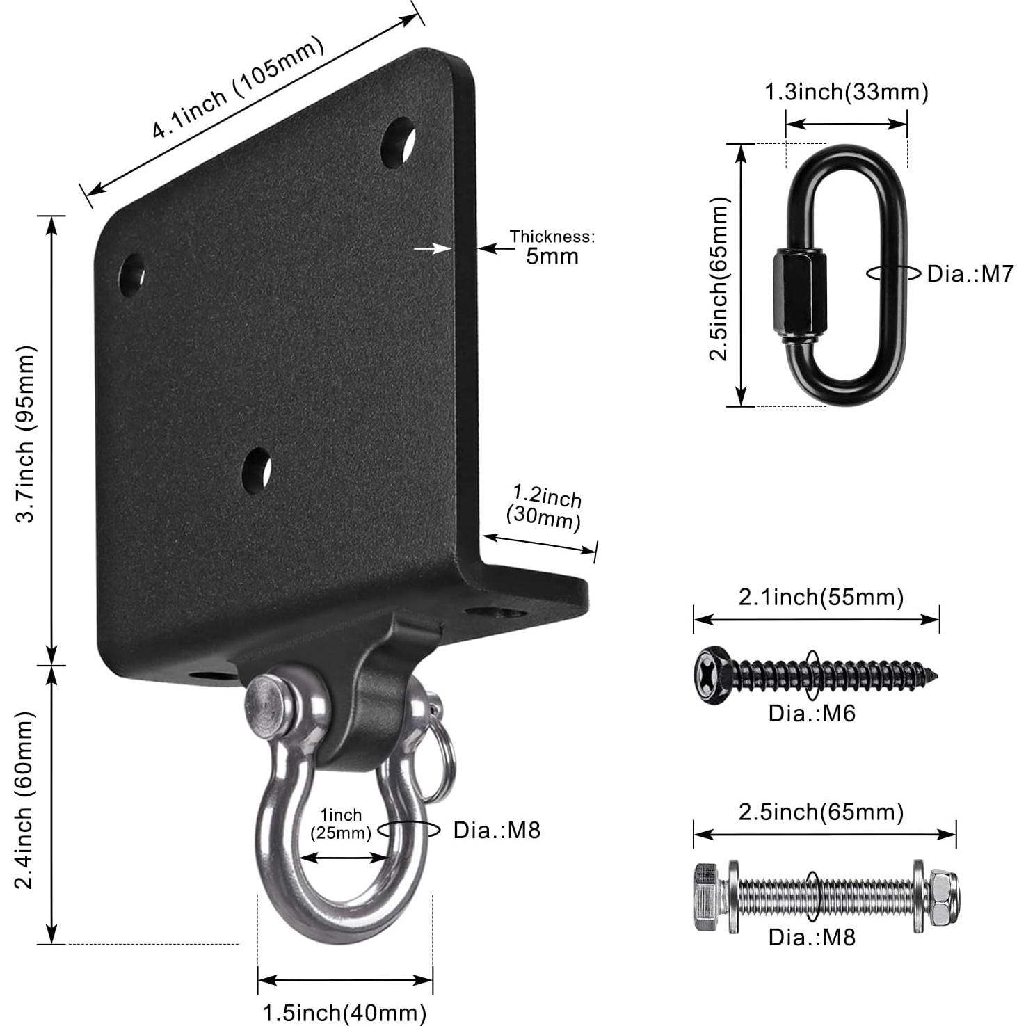 Soporte para Saco de Boxeo BeneLabel BHDH-55 Acero Inoxidable