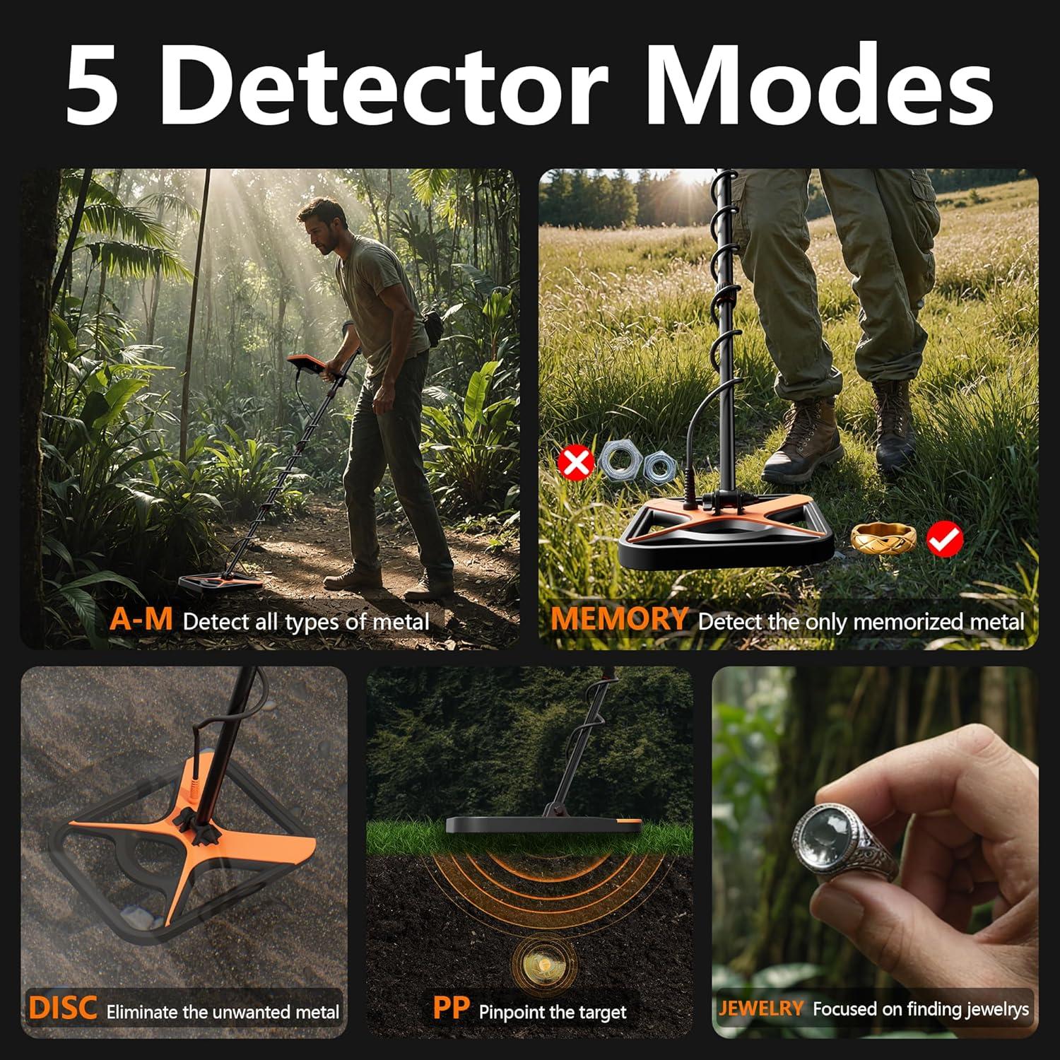 Detector de Metales DetectTrek M55 11" Impermeable 5 Modos