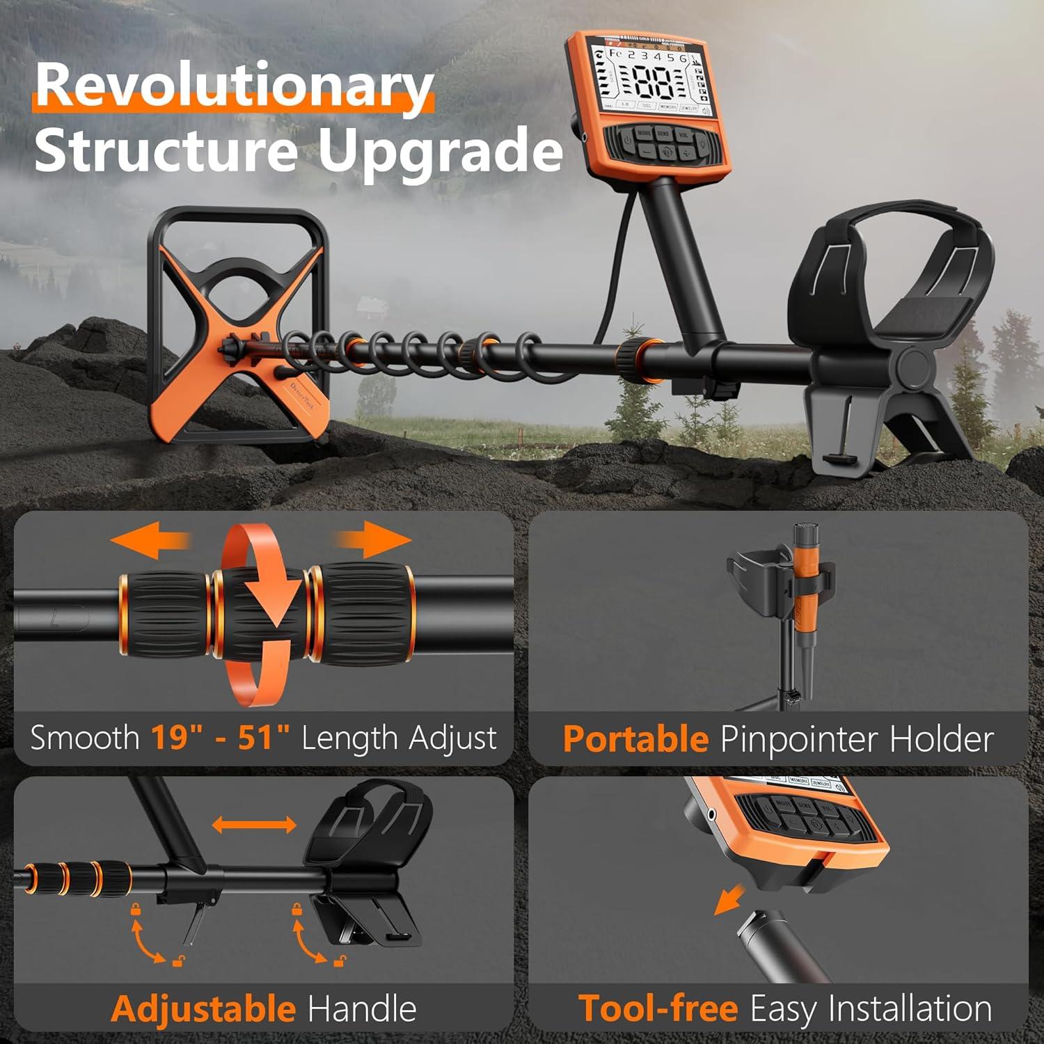 Detector de Metales DetectTrek M55 11" Impermeable 5 Modos