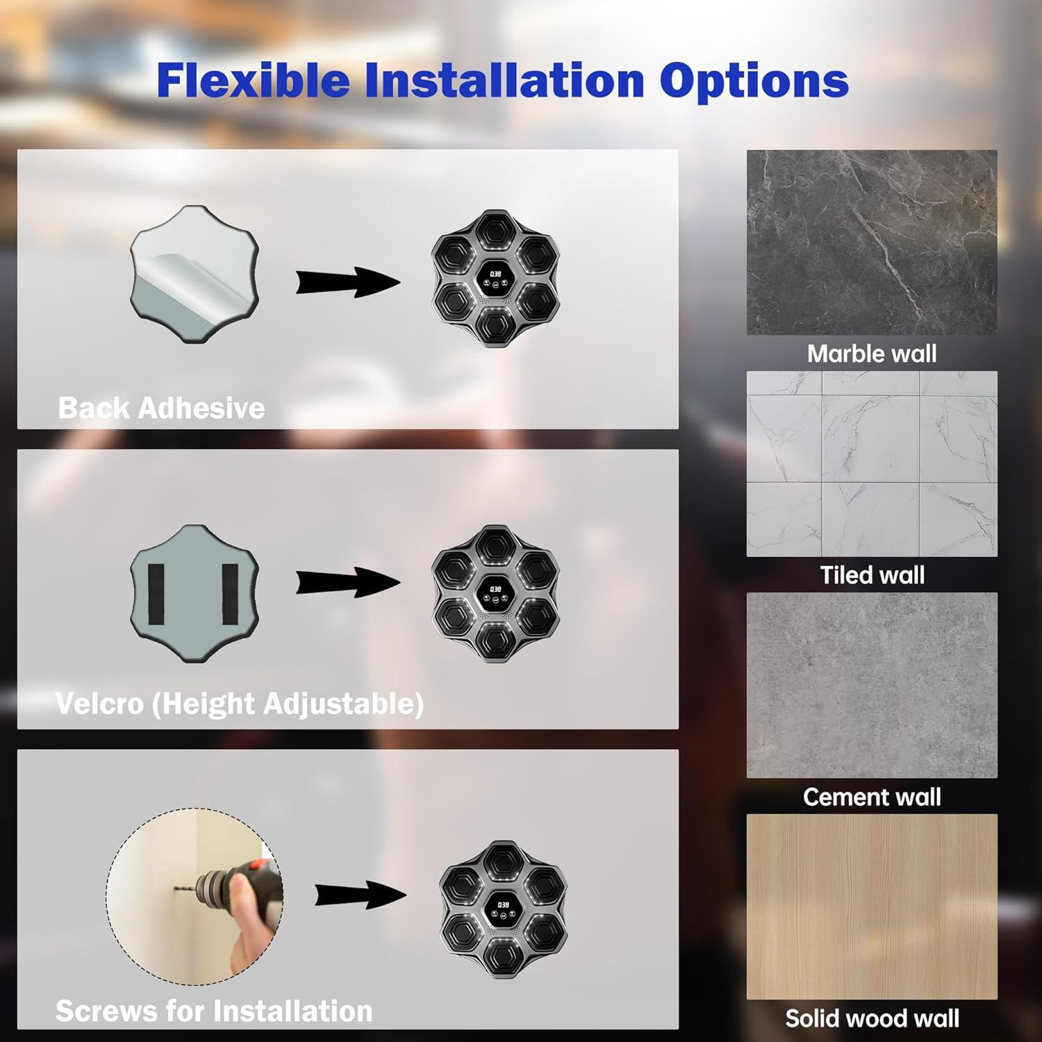 Máquina de Boxeo Musical LJINNOVEX HW-HW-005-BK, 9 Modos