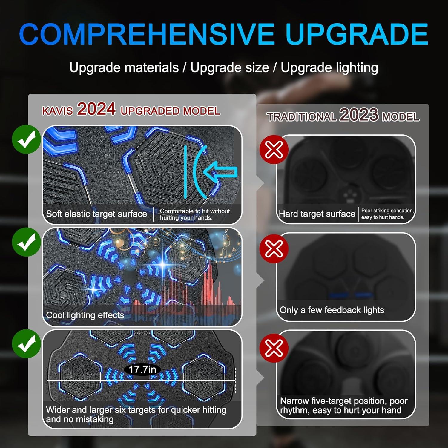 Máquina de Boxeo Musical KAPVIS MBT-02 con Guantes, 9 Modos