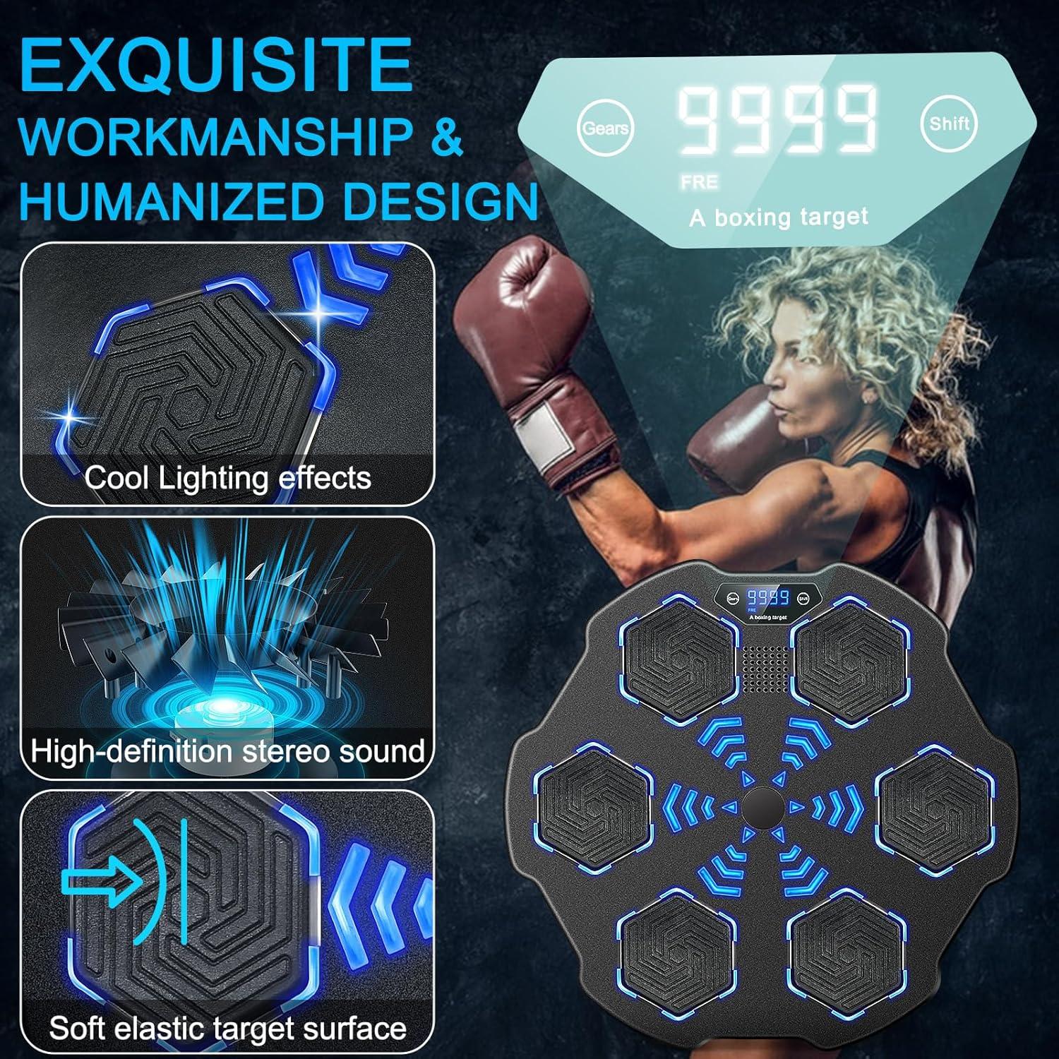 Máquina de Boxeo Musical KAPVIS MBT-02 con Guantes, 9 Modos