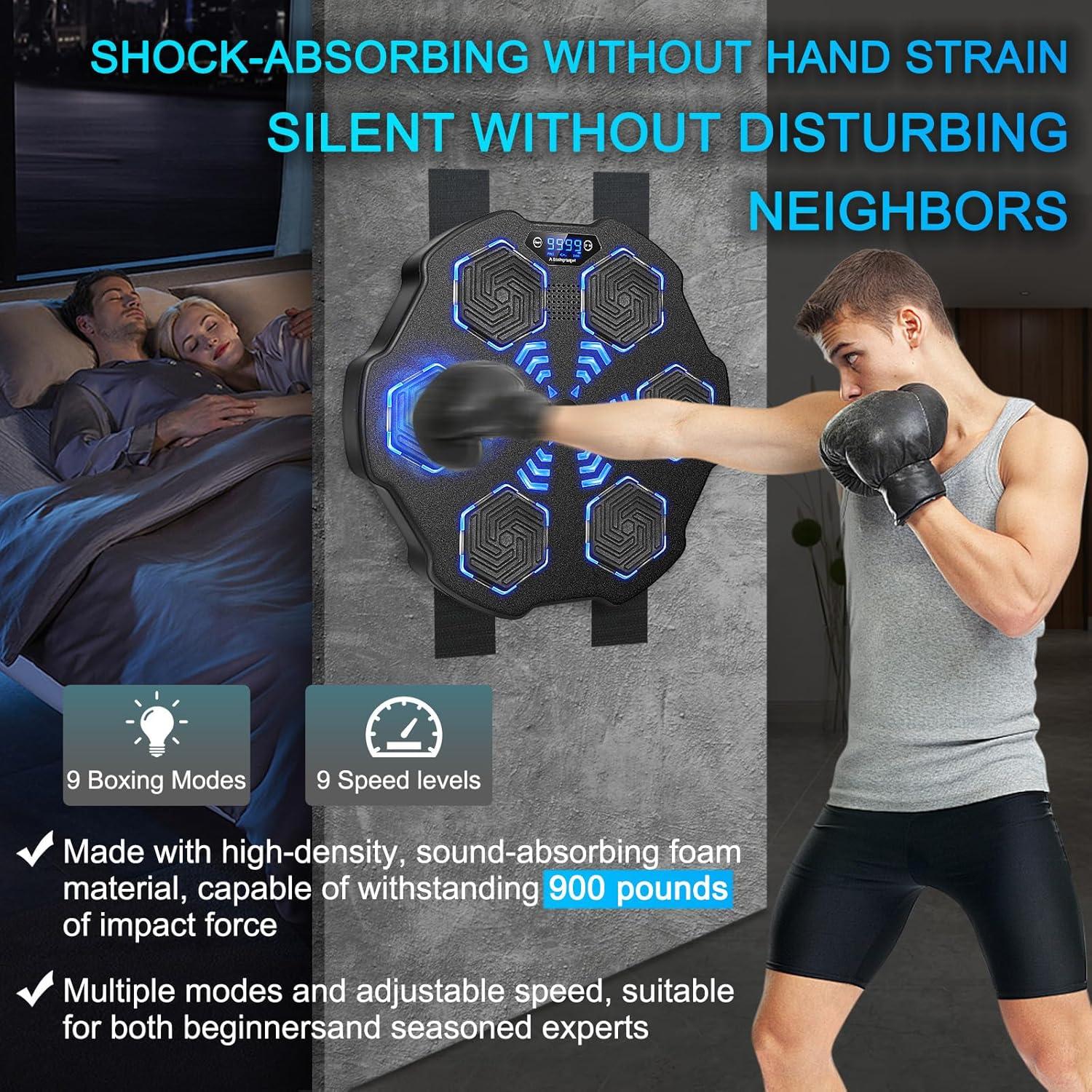 Máquina de Boxeo Musical KAPVIS MBT-02 con Guantes, 9 Modos