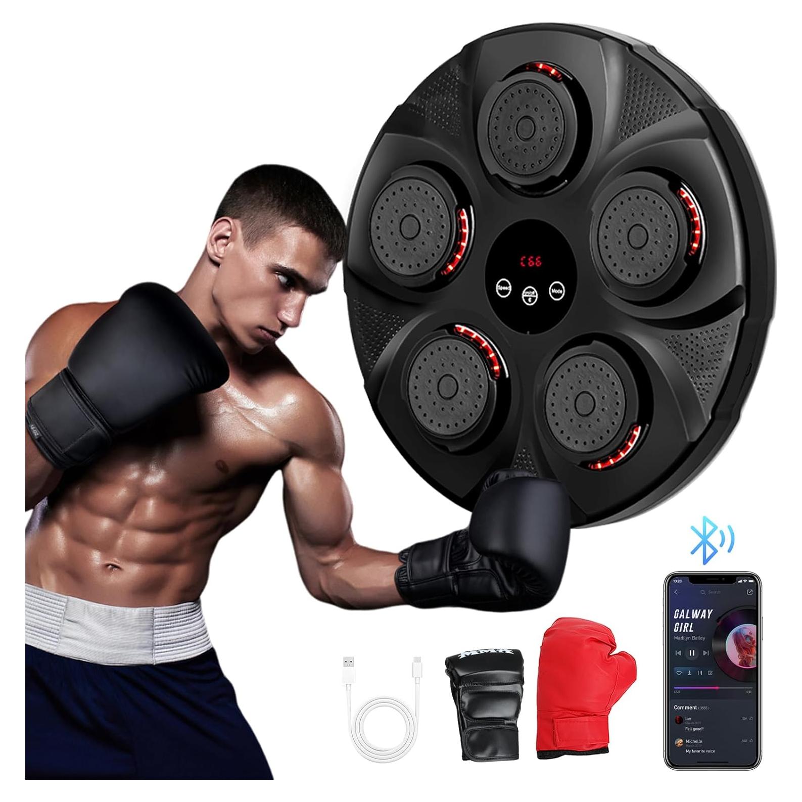 Máquina de Boxeo Musical FAHKNS Montada en Pared con Bluetooth