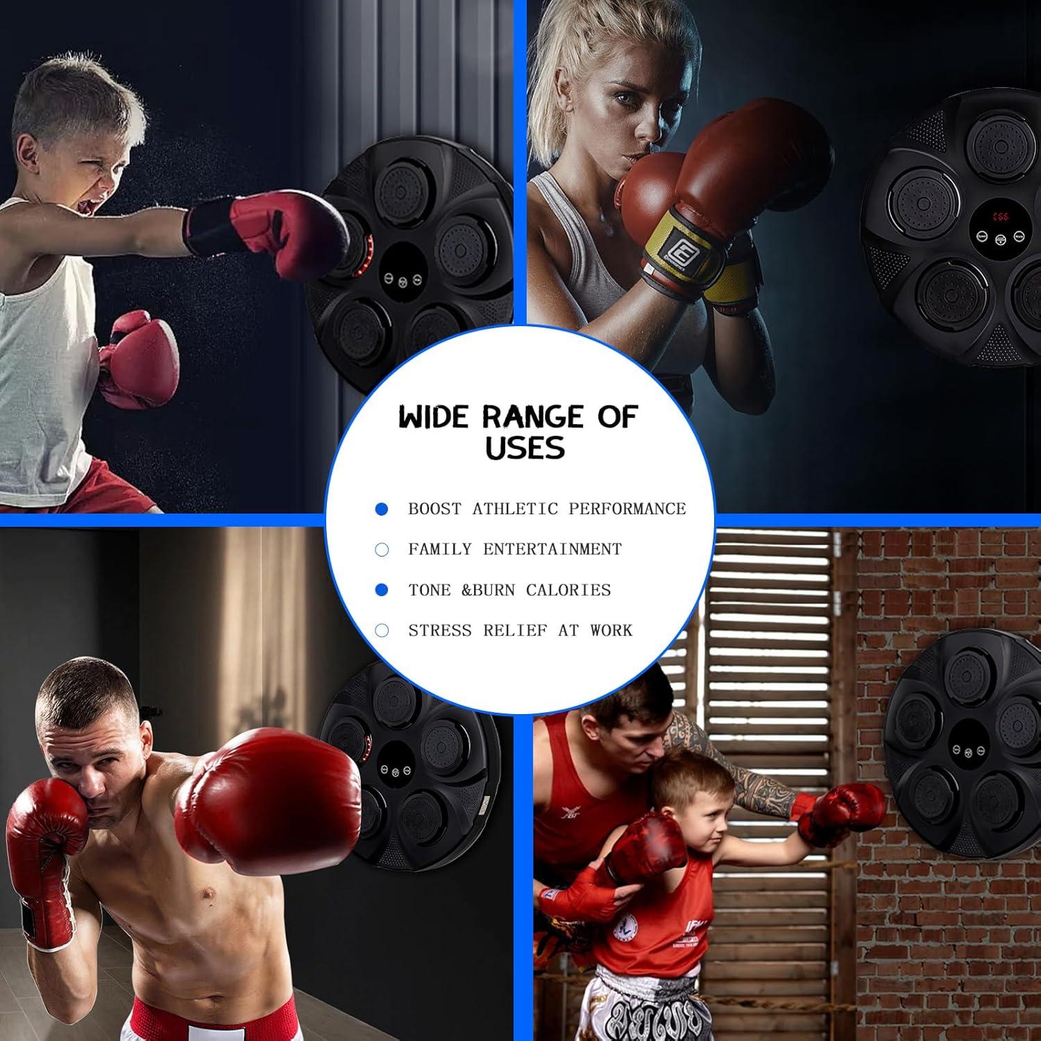 Máquina de Boxeo Musical FAHKNS Montada en Pared con Bluetooth