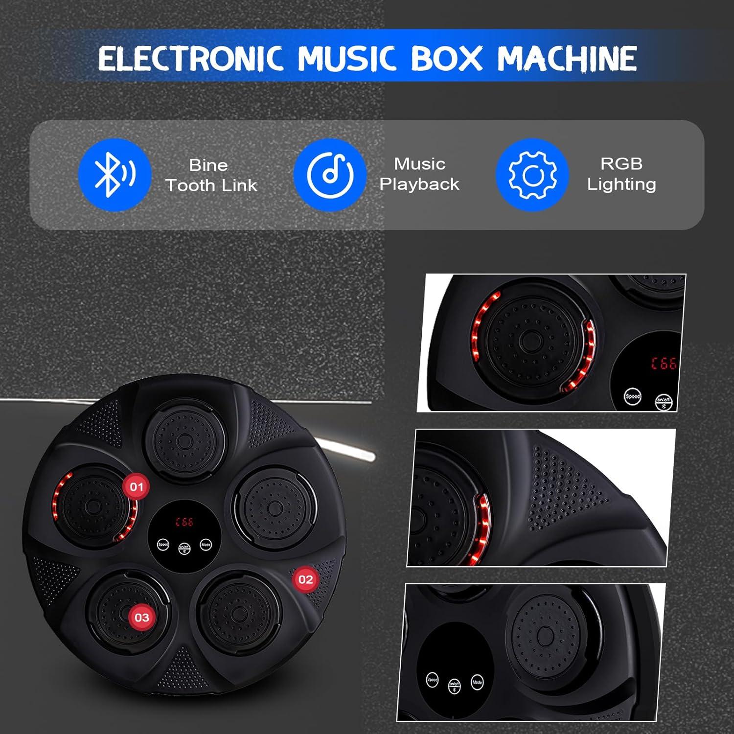 Máquina de Boxeo Musical FAHKNS Montada en Pared con Bluetooth