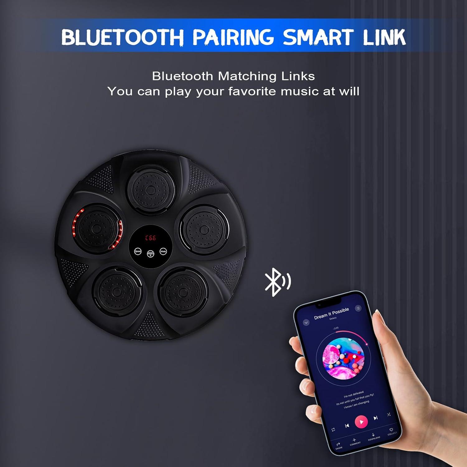 Máquina de Boxeo Musical FAHKNS Montada en Pared con Bluetooth
