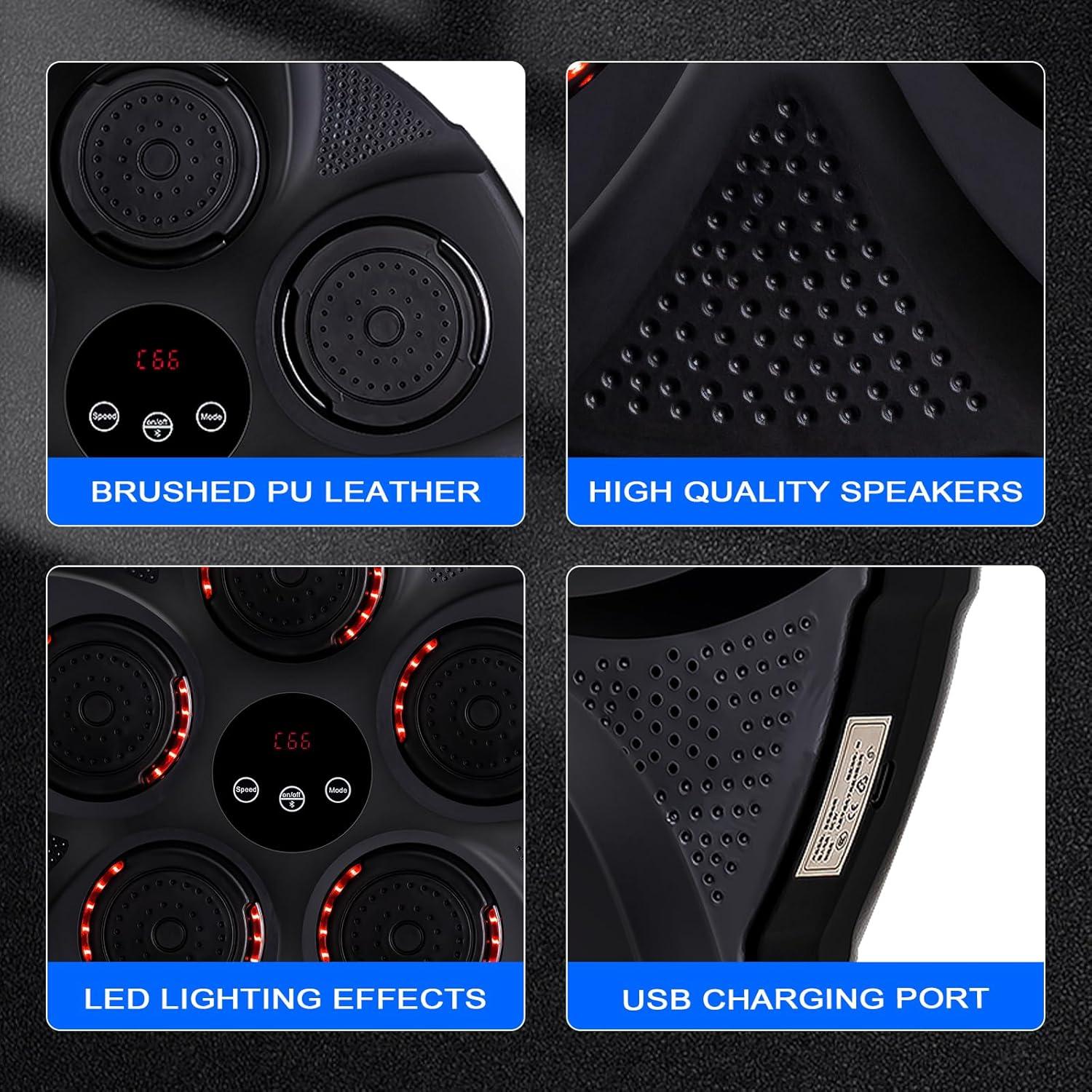 Máquina de Boxeo Musical FAHKNS Montada en Pared con Bluetooth