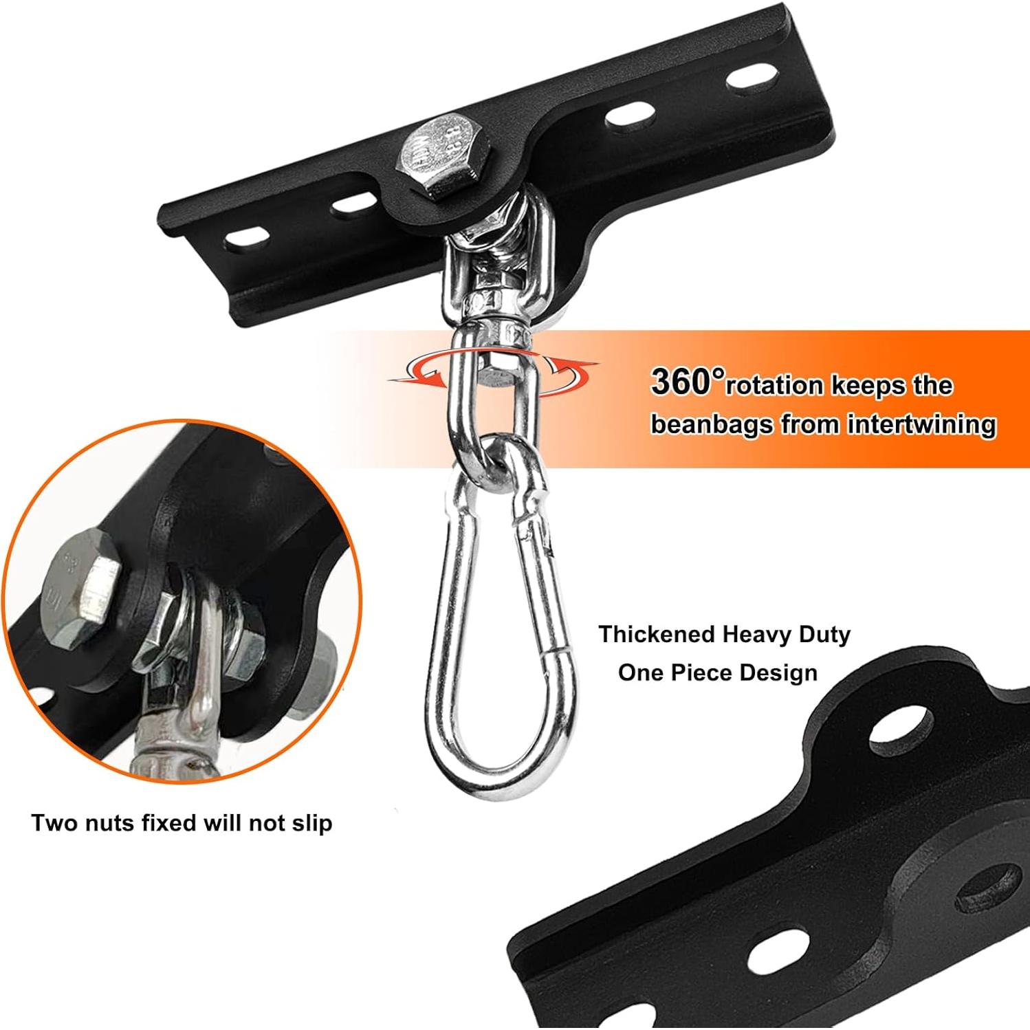 Soporte para Saco de Boxeo YZZHAJ con Rotación 360° - Metal Negro